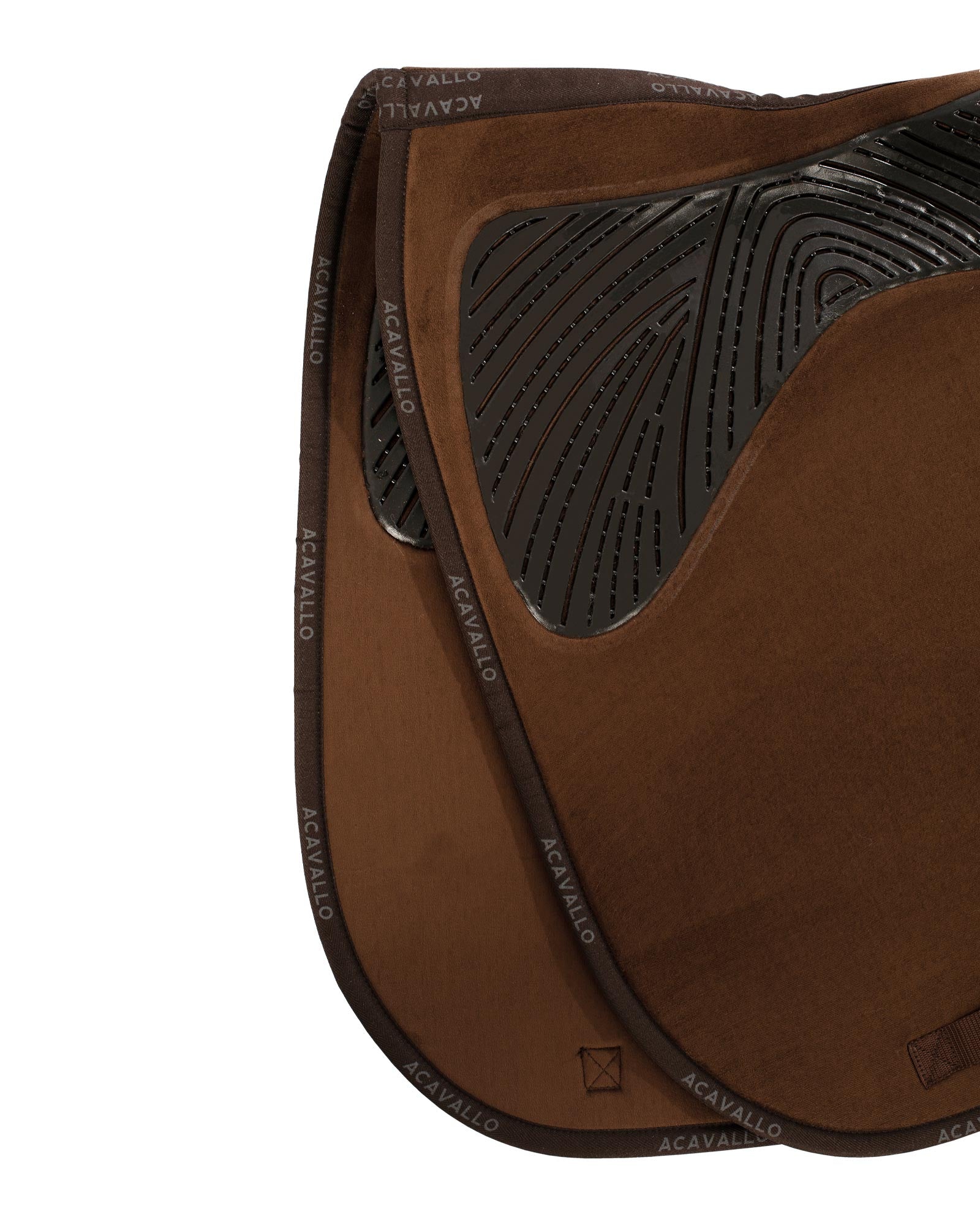 Acavallo Dressage Saddle Pad CW-CS Twin Sided Gel Grip Brown