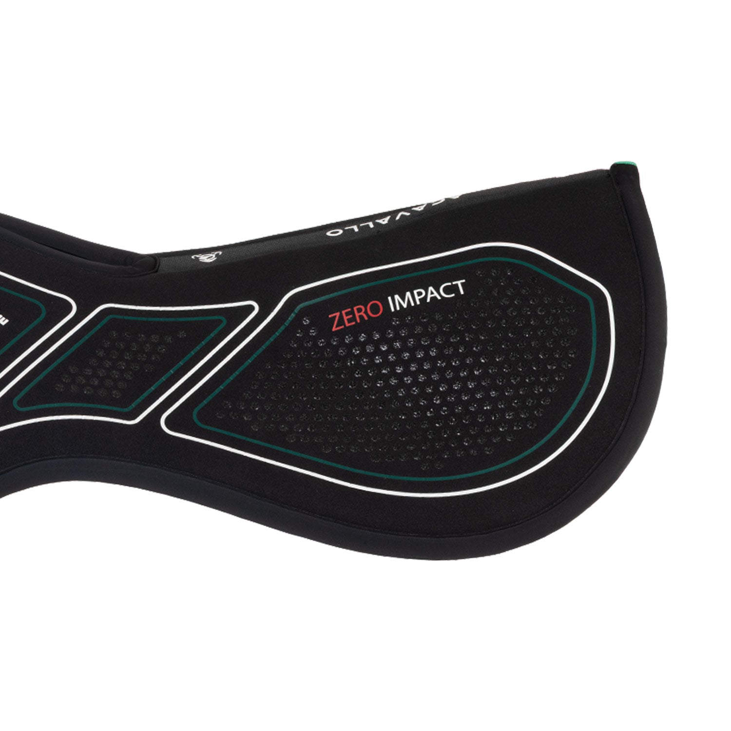 Acavallo Sublime Zero Impact Pad Memory Foam Wither Free Front Riser Black