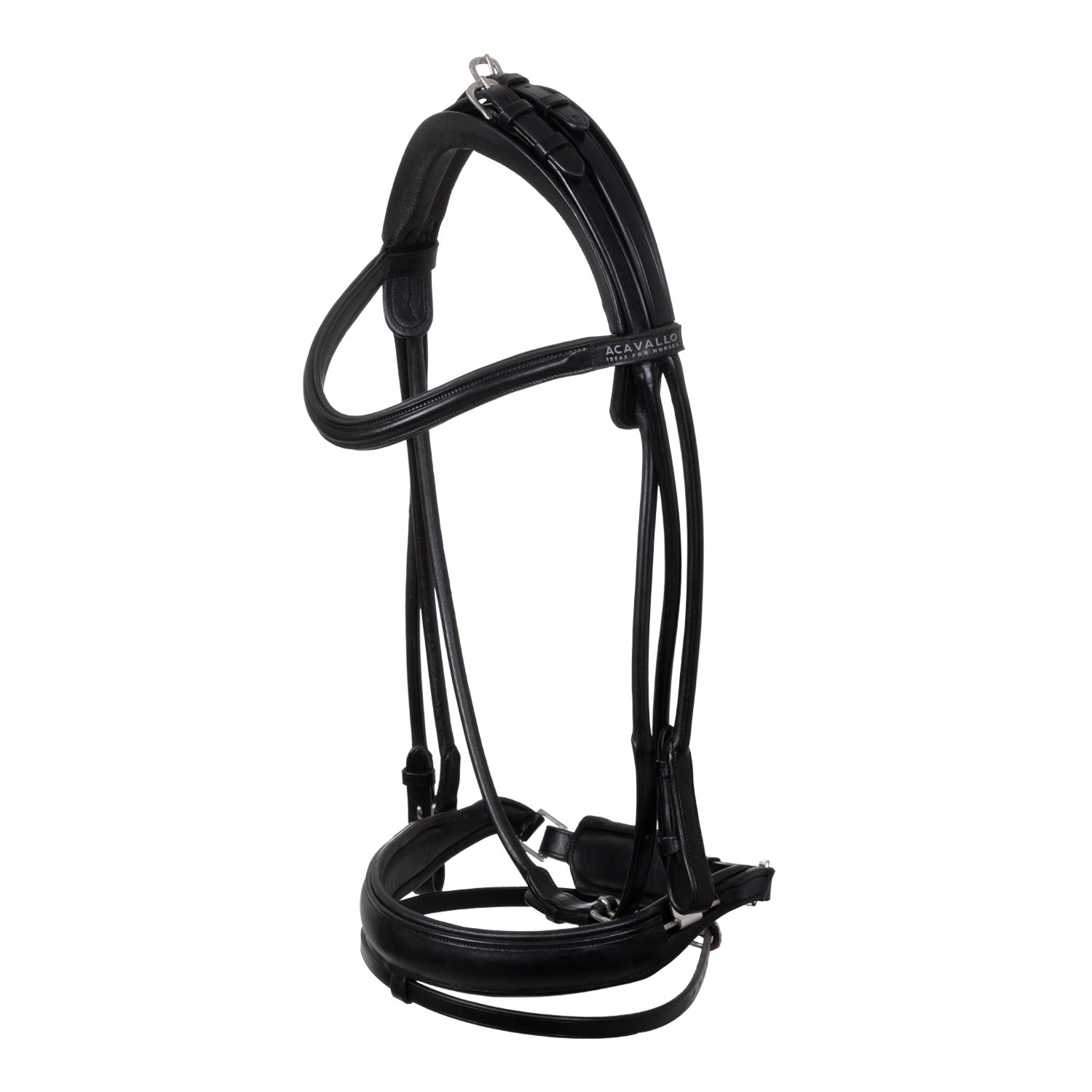 Acavallo Fornarina Bridle Laminated Calfskin Black