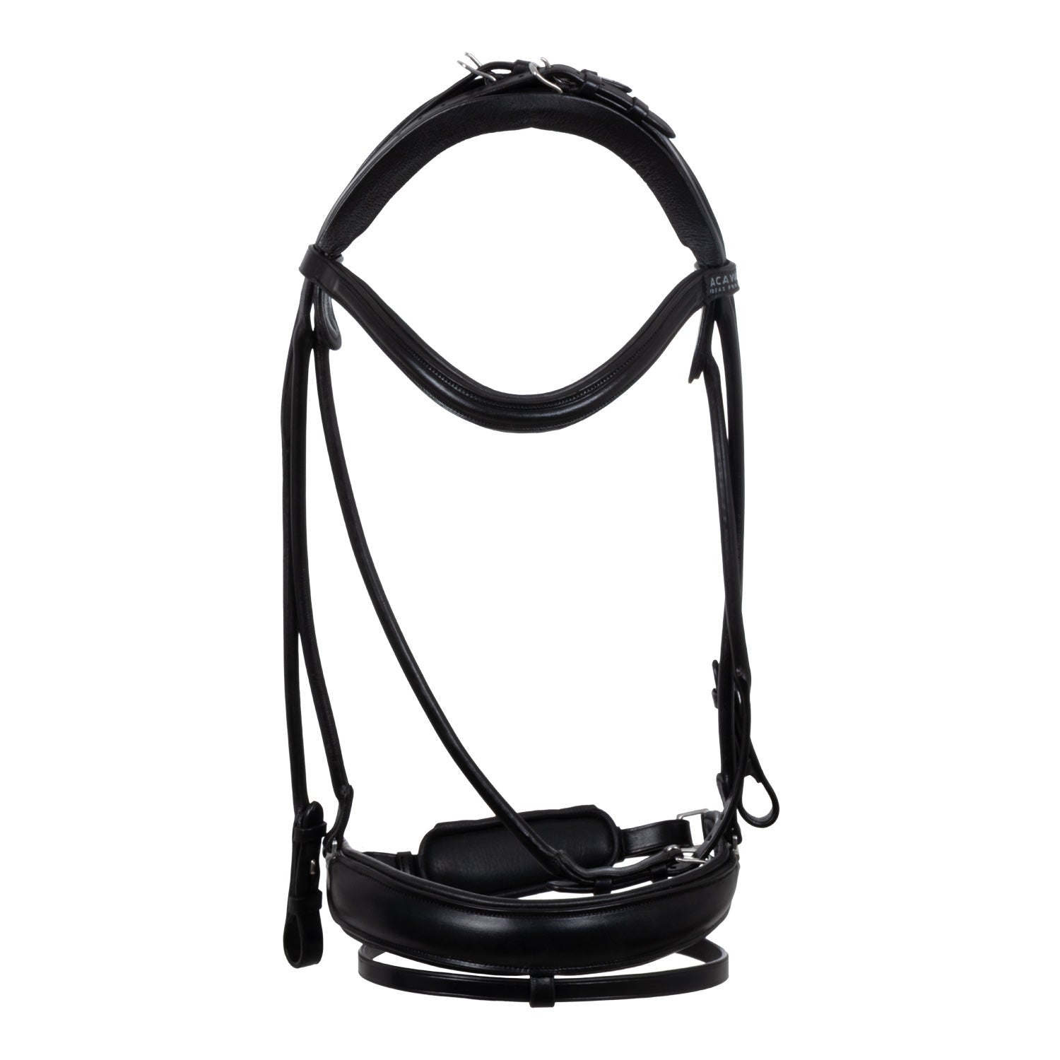 Acavallo Fornarina Bridle Laminated Calfskin Black