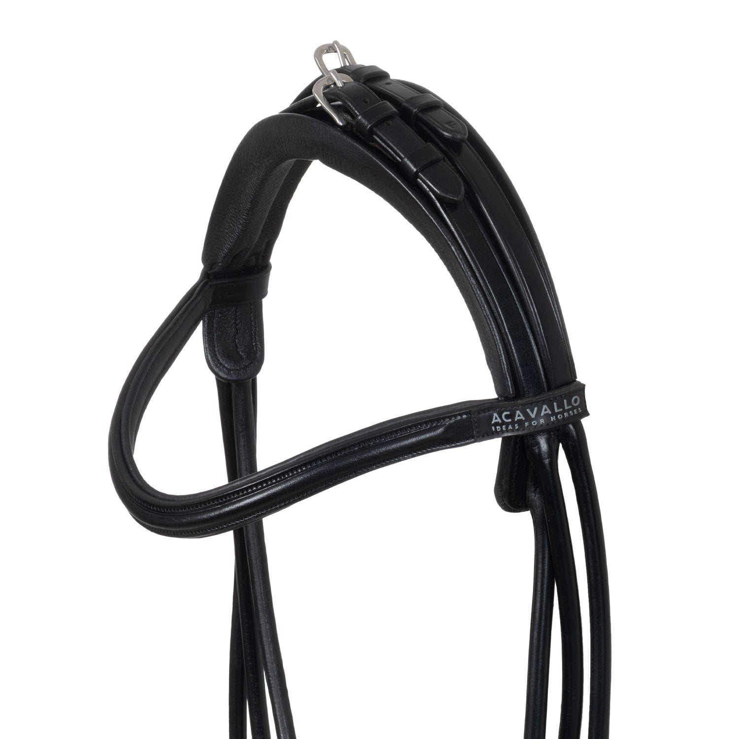 Acavallo Fornarina Bridle Laminated Calfskin Black