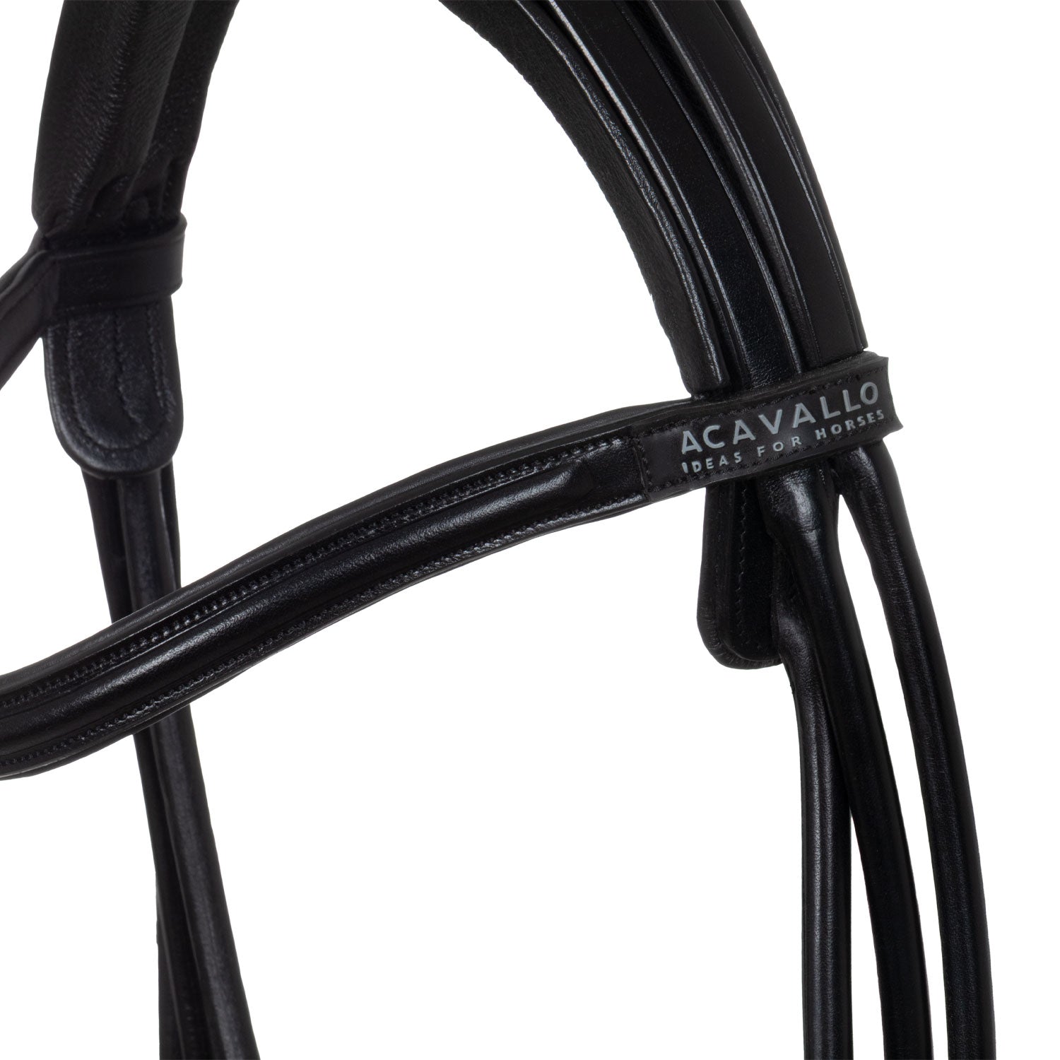 Acavallo Fornarina Bridle Laminated Calfskin Black