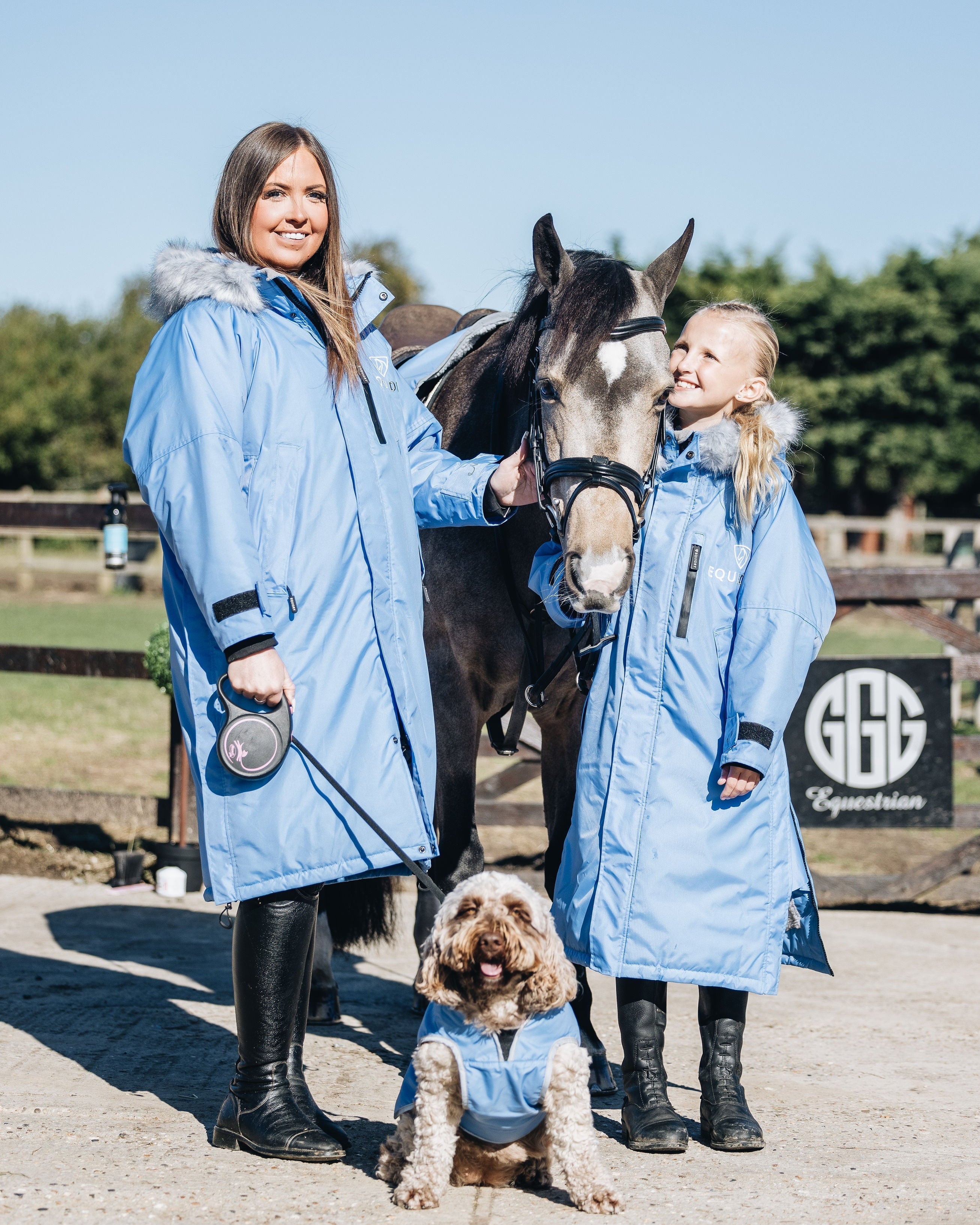 EQUIDRY Evolution Children's Thick Fleece Sky Blue