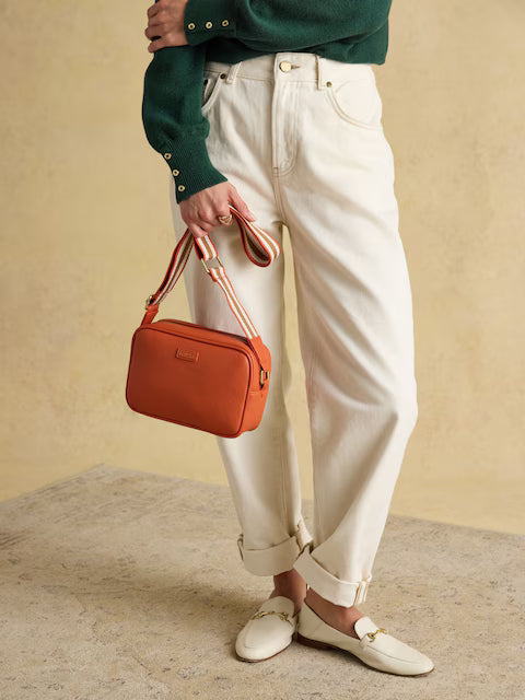 JOULES Trent Orange Cross Body Bag - Stylish Handbag at Equiflair