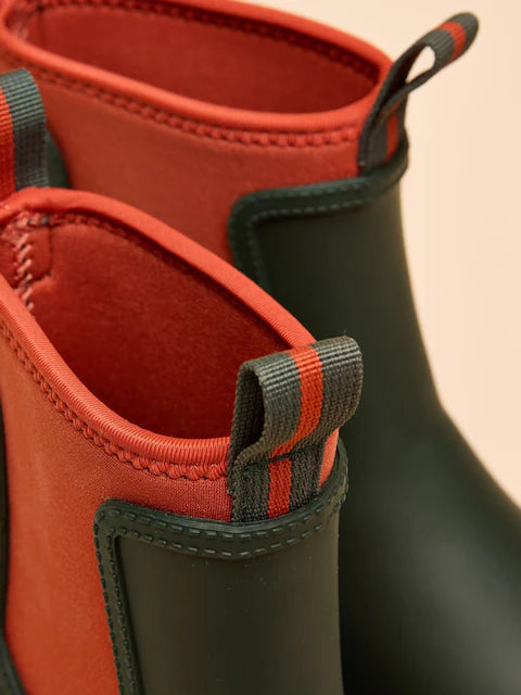 JoulesOakfield Green Short Neoprene Lined Wellies