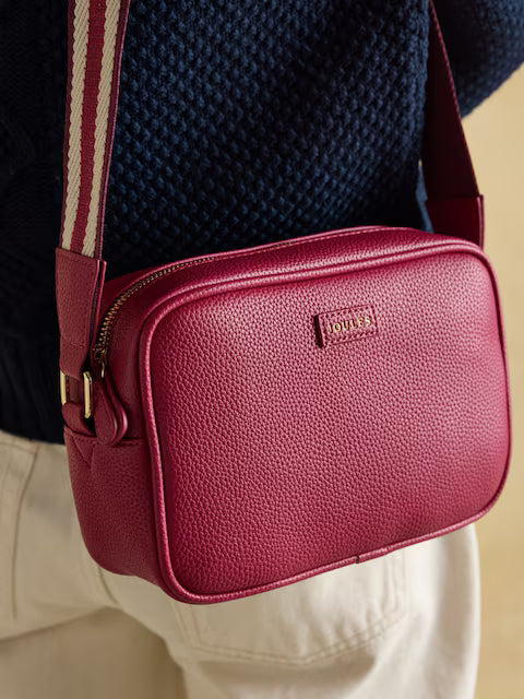 Joules Trent Berry Red Cross Body Bag - Stylish Women's Bag