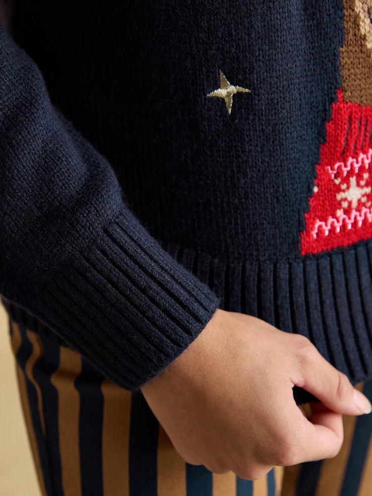 Joules Noelle Reindeer Navy