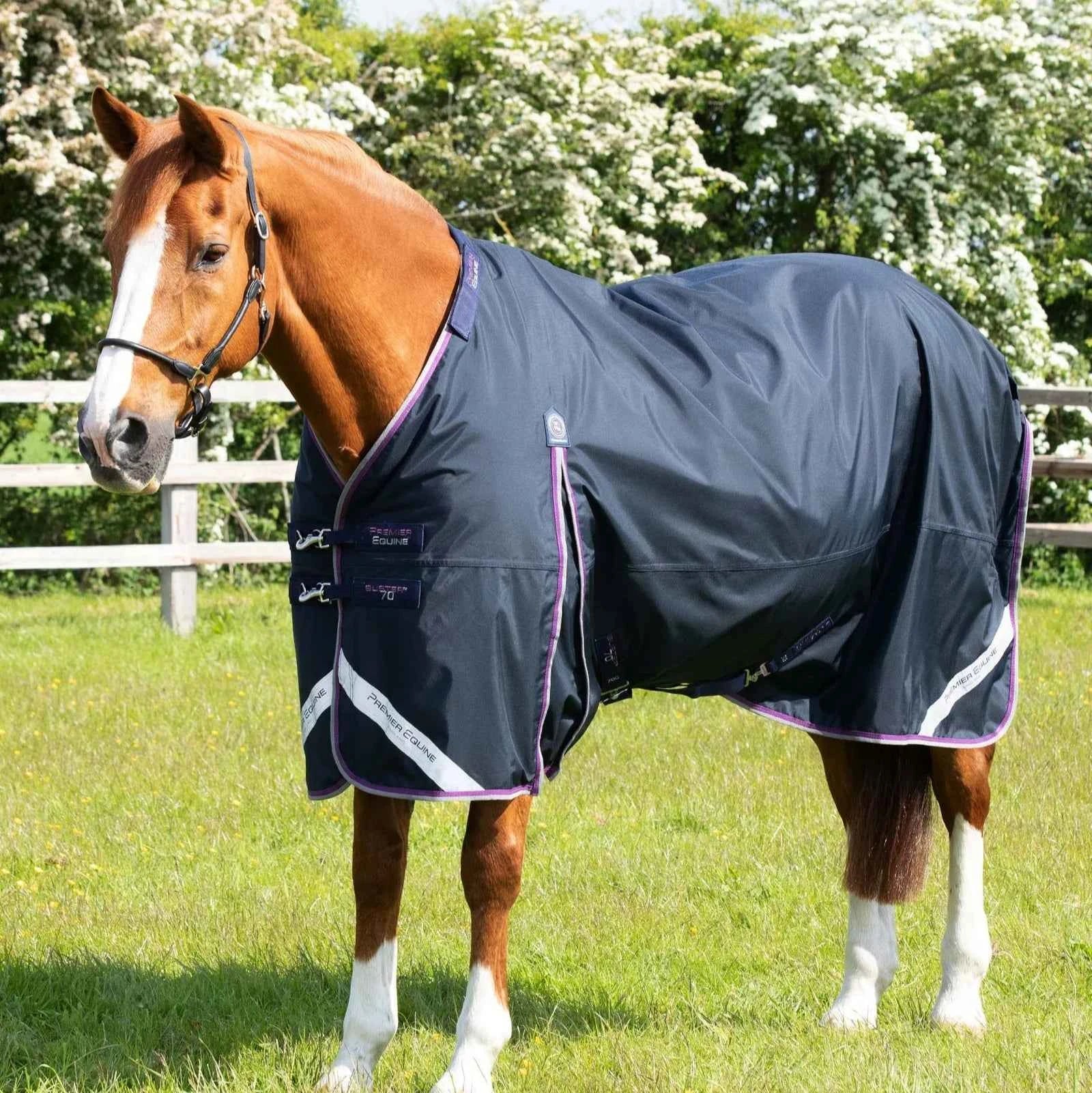 Premier Equine Buster 70g Turnout Rug with Classic Neck Cover Navy