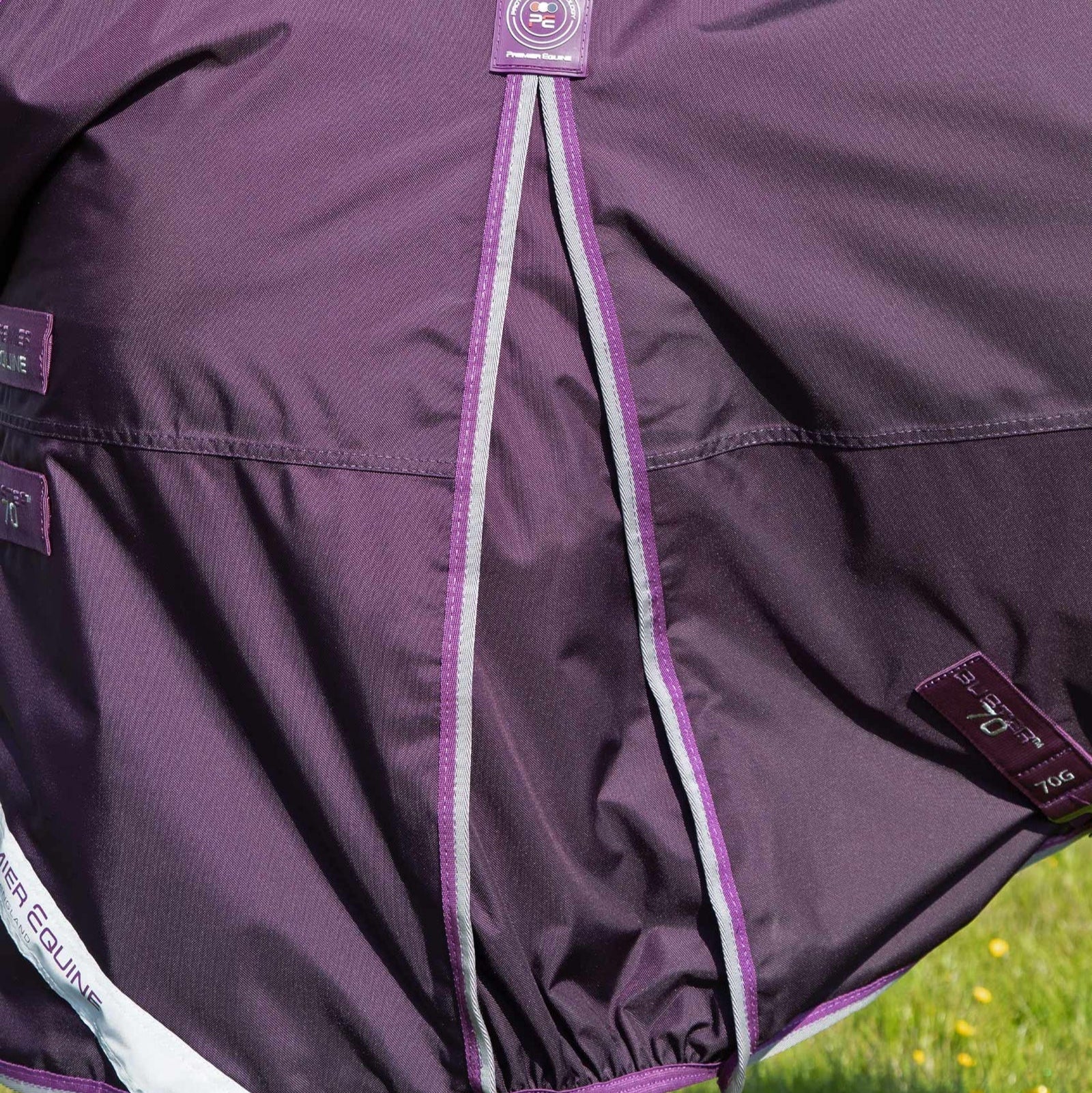 Premier Equine Buster 70g Turnout Rug with Classic Neck Cover Purple