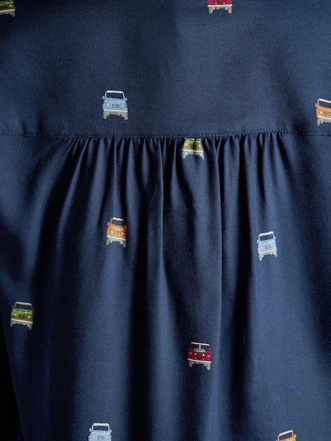 JOULES Elvina navy shirt with car print, Equiflair Saddlery