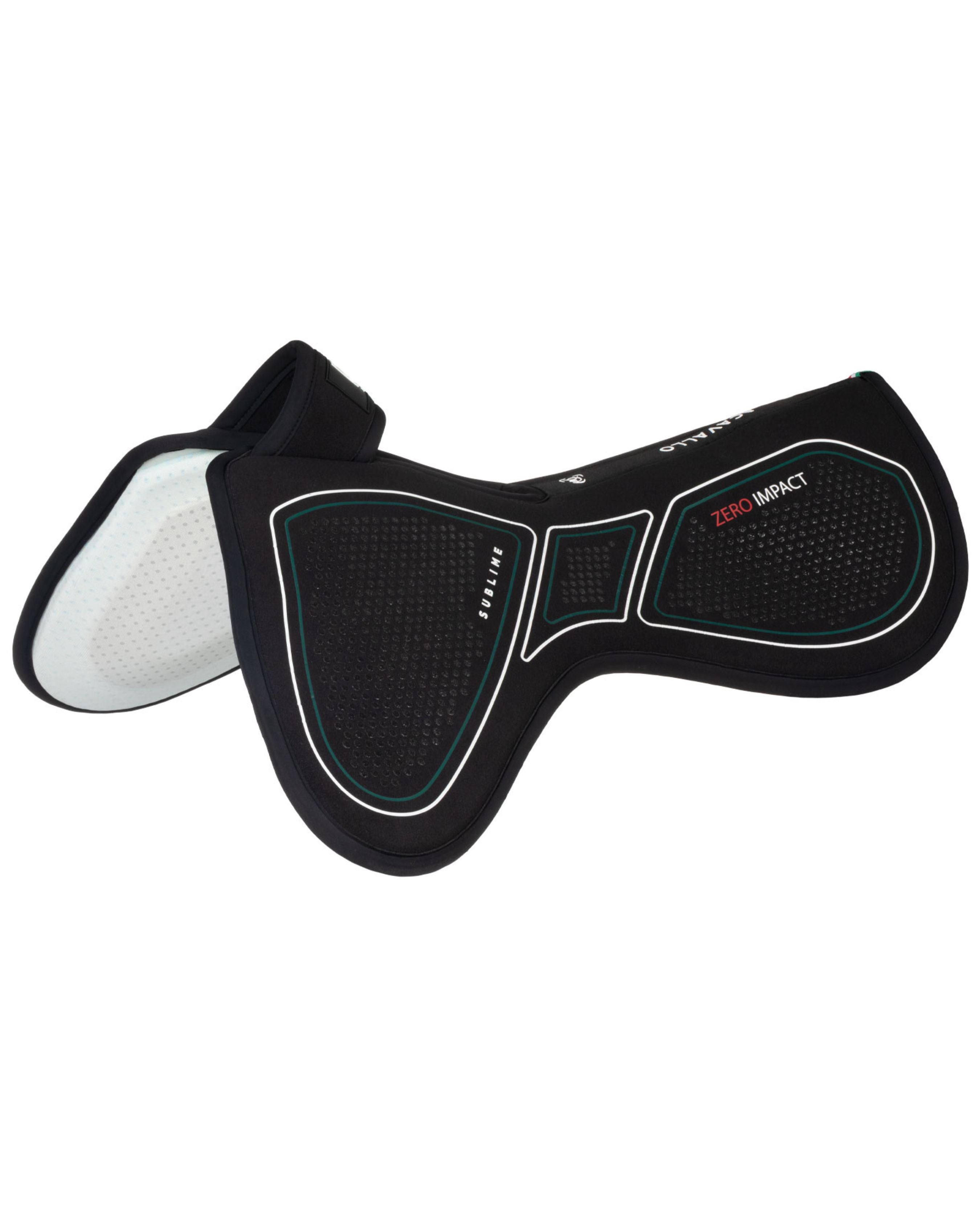 Acavallo Sublime Zero Impact Pad Memory Foam Wither Free Front Riser Black