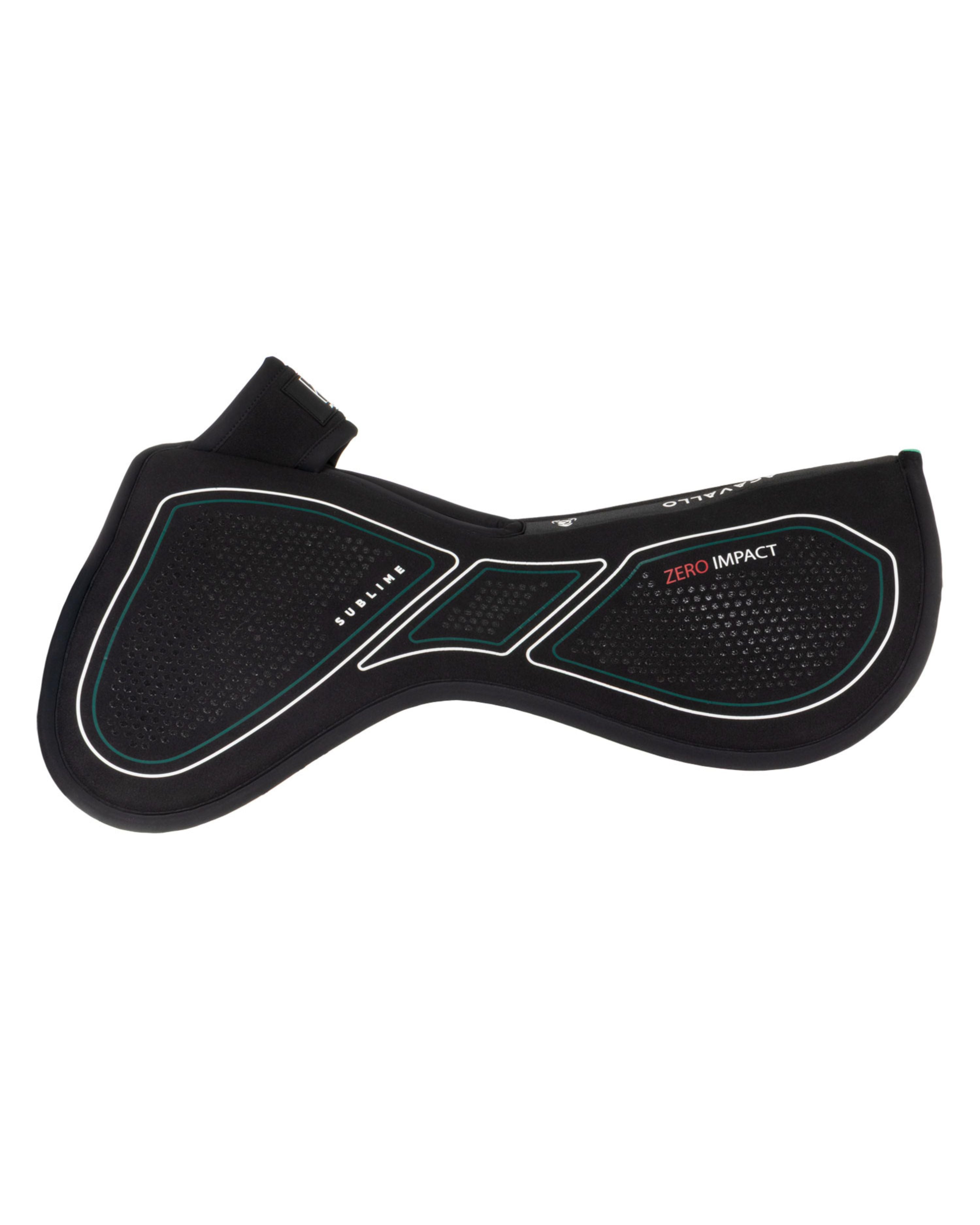 Acavallo Sublime Zero Impact Pad Memory Foam Wither Free Front Riser Black