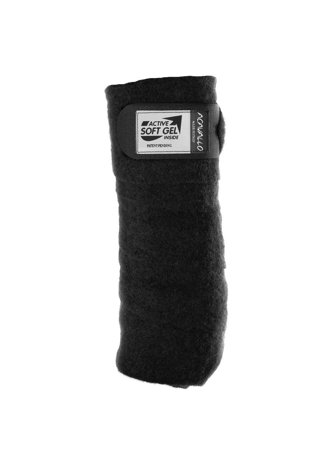 Acavallo Virgin Wool Bandages Classic Gel Black