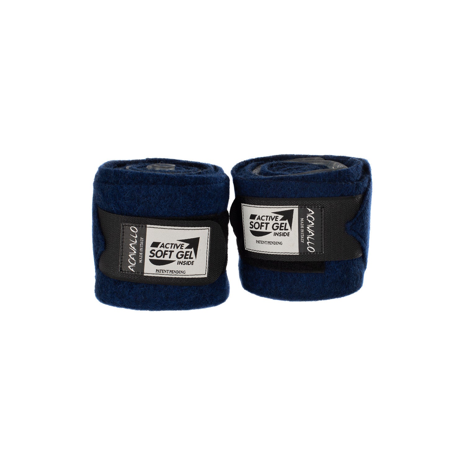 Acavallo Virgin Wool Bandages Classic Gel Blue
