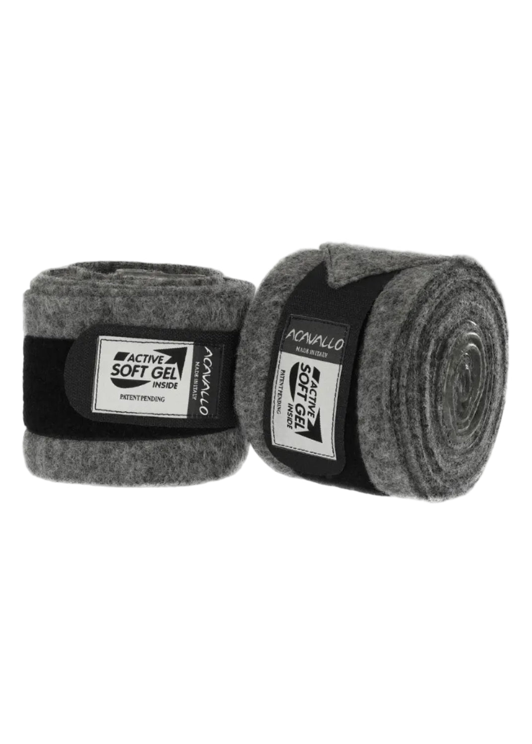 Acavallo Virgin Wool Bandages Classic Gel Grey