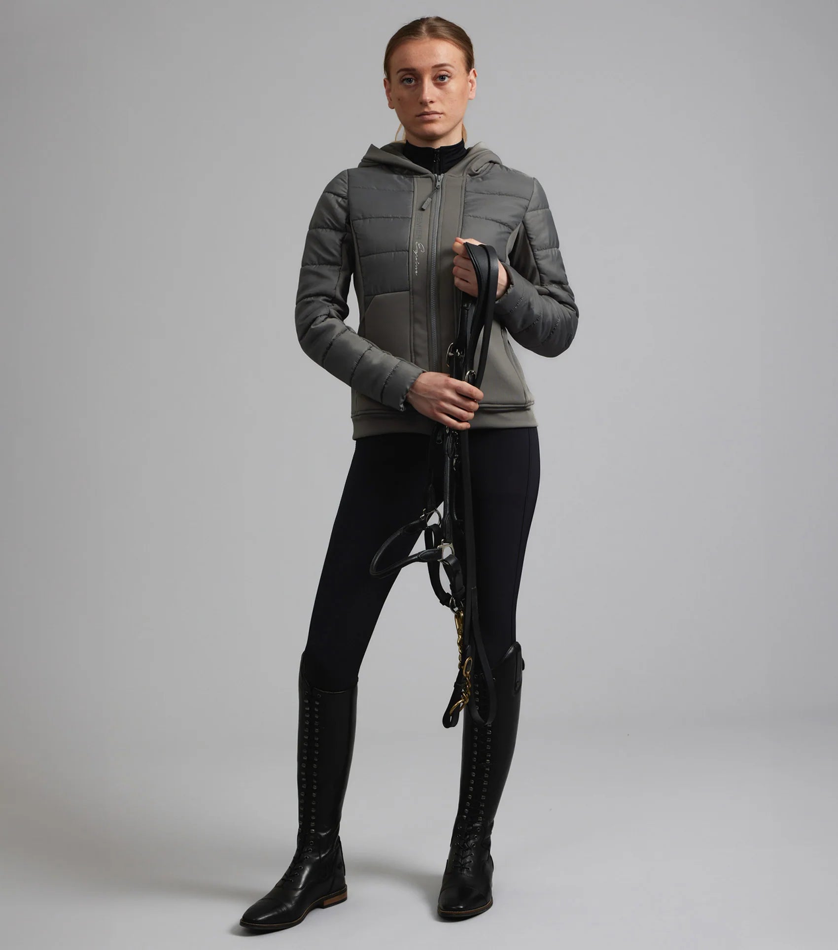 PREMIER EQUINE Agata Ladies Riding Jacket - Anthracite Equestrian Apparel