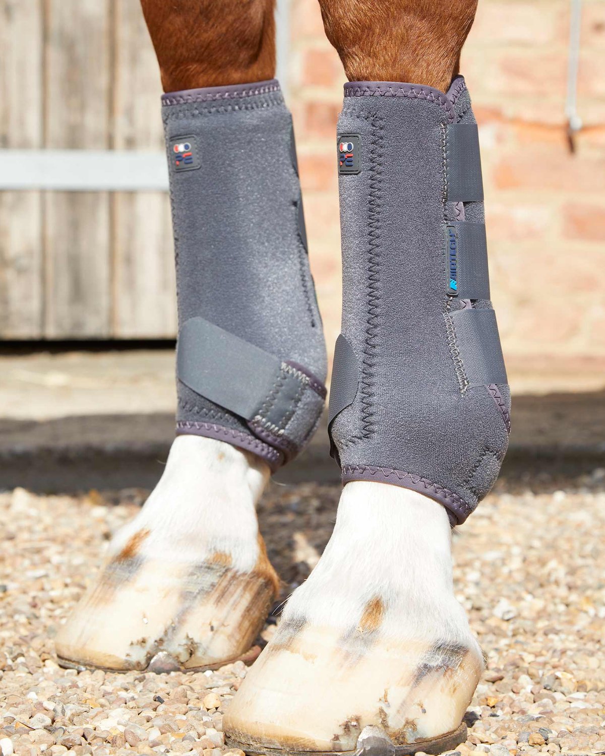 Premier Equine Air-Tech Grey Horse Boots: Tendon Support | Equiflair