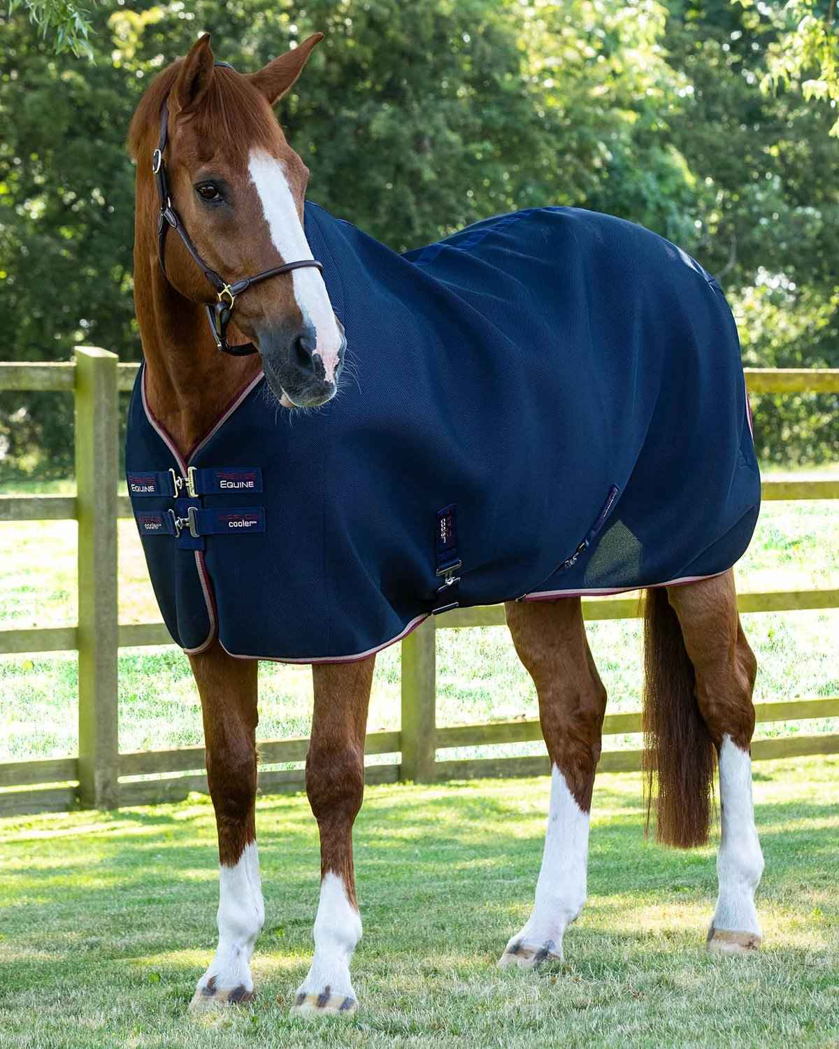 Premier Equine Airflow Cooler Rug Navy