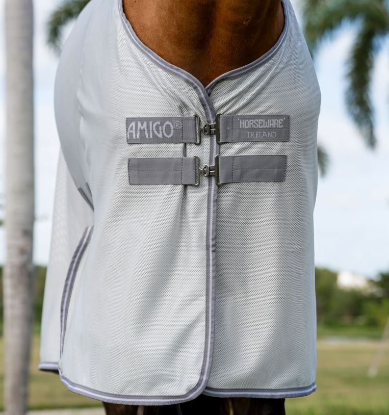 Horseware Amigo Bug Buster Fly Sheet Silver/Titanium Grey & Silver