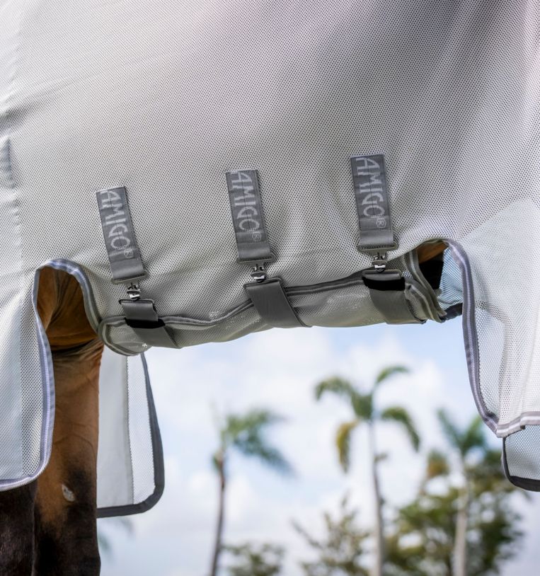 Horseware Amigo Bug Buster Fly Sheet Silver/Titanium Grey & Silver