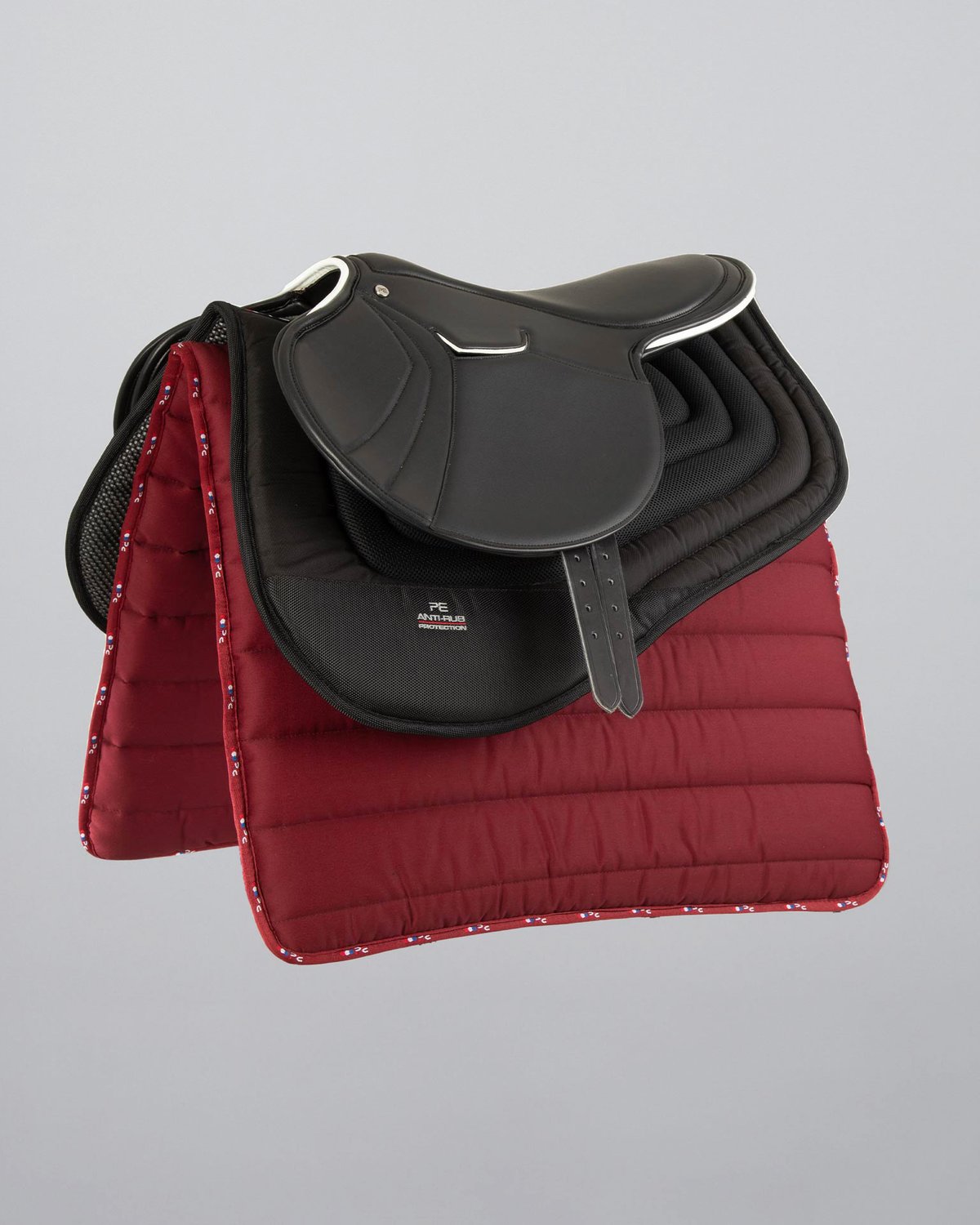 Premier Equine Anti-Slip Airflow Shockproof Racing/Training Saddle Pad Black for Horses | Equiflair