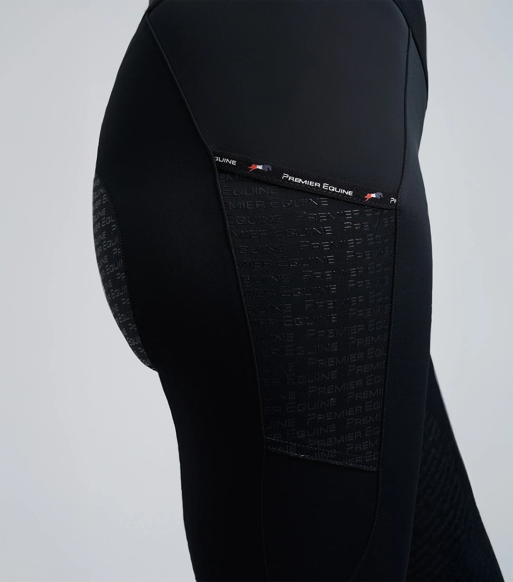 Premier Equine Aporia Black Riding Tights | Equestrian Apparel | Comfortable and Stylish Horse Riding Leggings