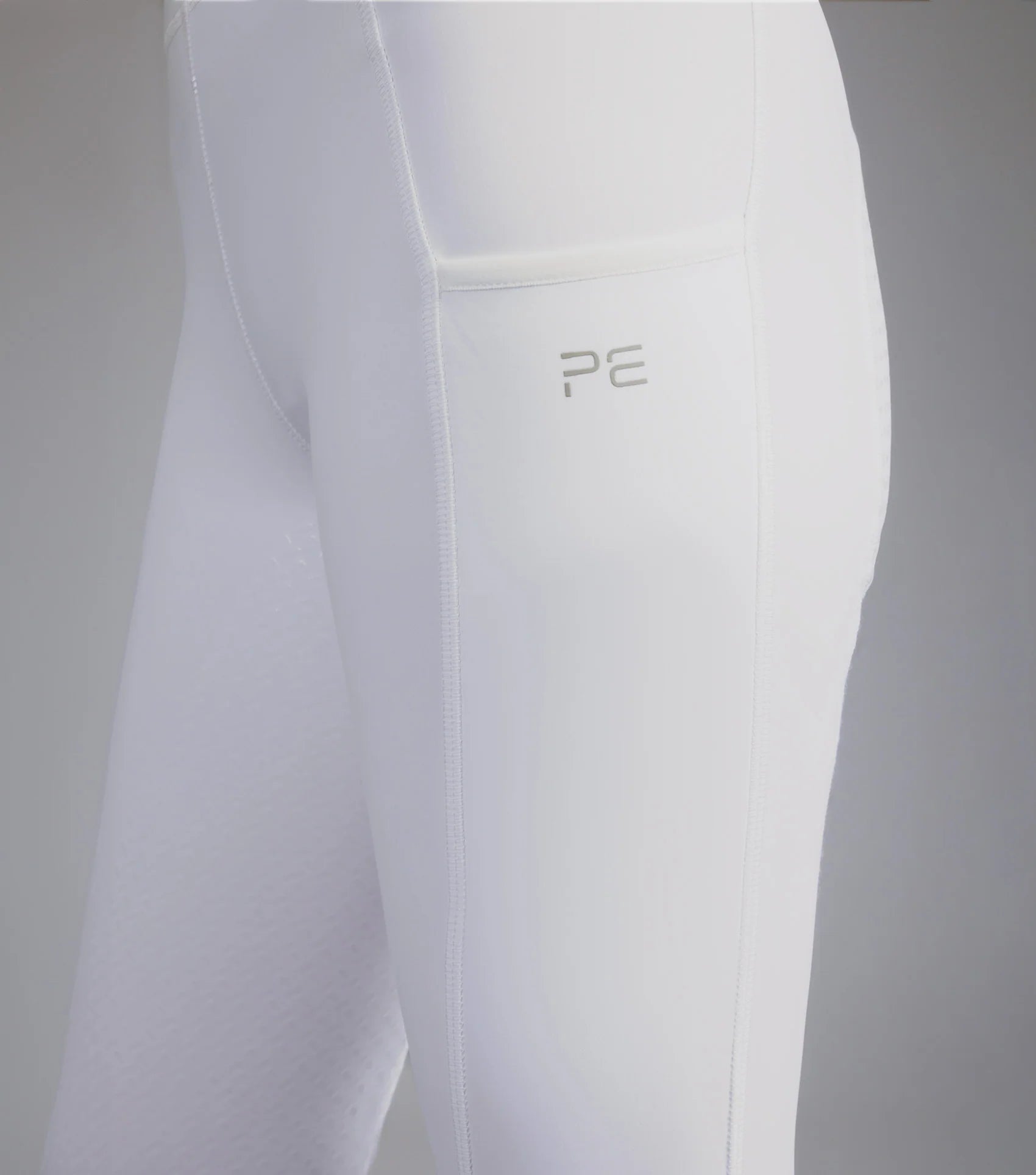 Premier Equine Aresso Ladies White Full Seat Gel Riding Tights - Equestrian Apparel