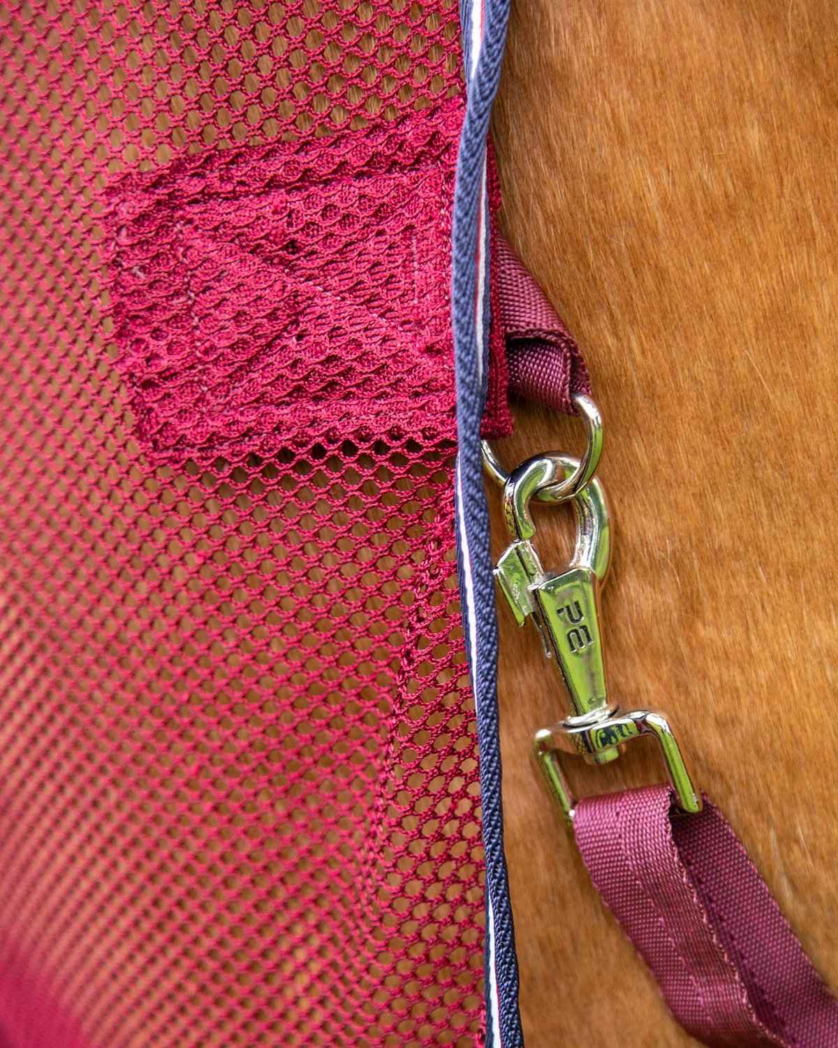 Premier Equine Arisca Scrim Cooler Burgundy