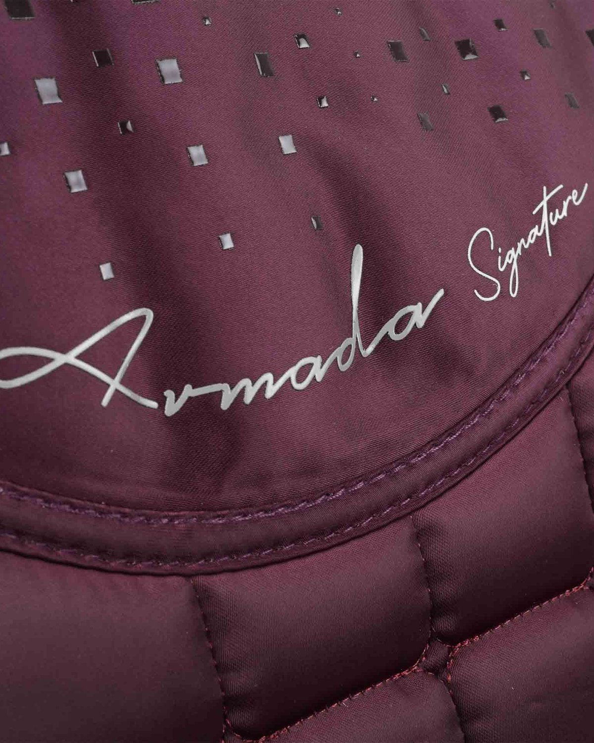 Premier Equine Armada Close Contact GP/Jump Square Wine Saddle Pad | Equestrian Gear | Anti-Slip, High Wither, Tech Fabric