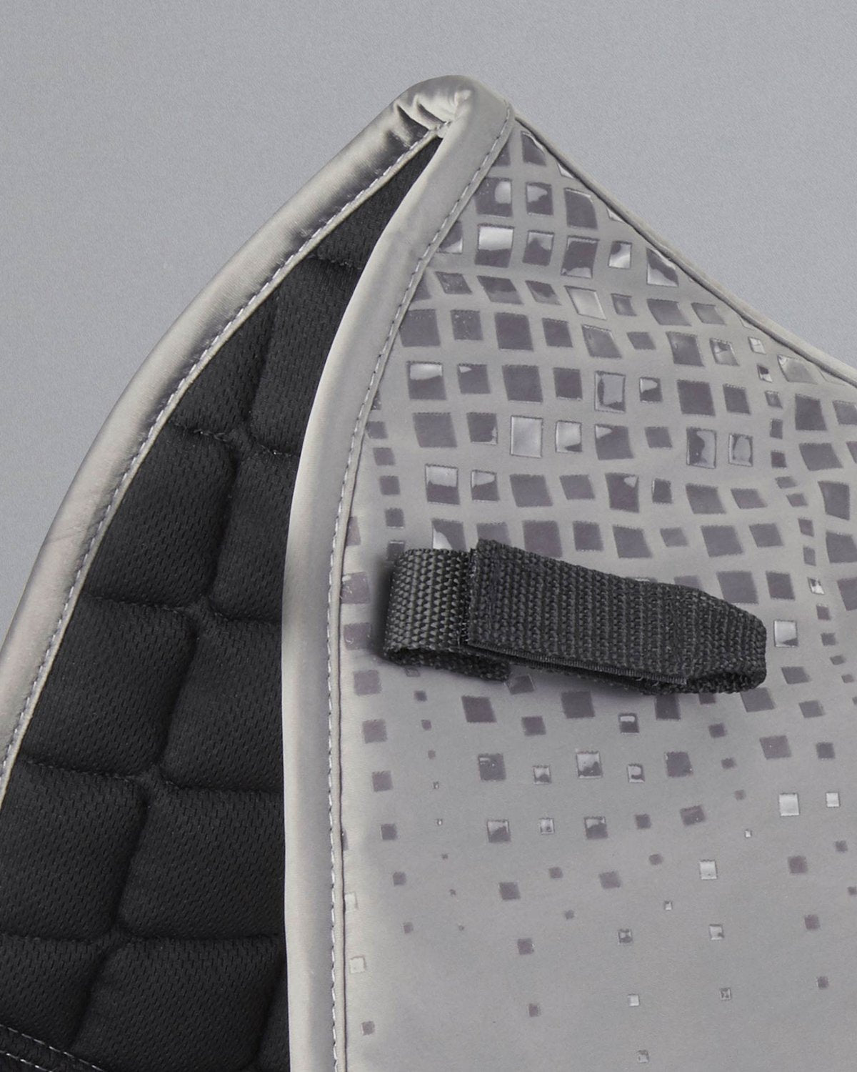 Premier Equine Armada Grey Dressage Saddle Pad: Close Contact, Quilted Design, Grip Gel