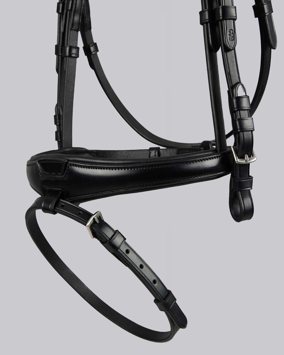 Black Leather Anatomical Snaffle Bridle for Horses | Premium Equine Tack