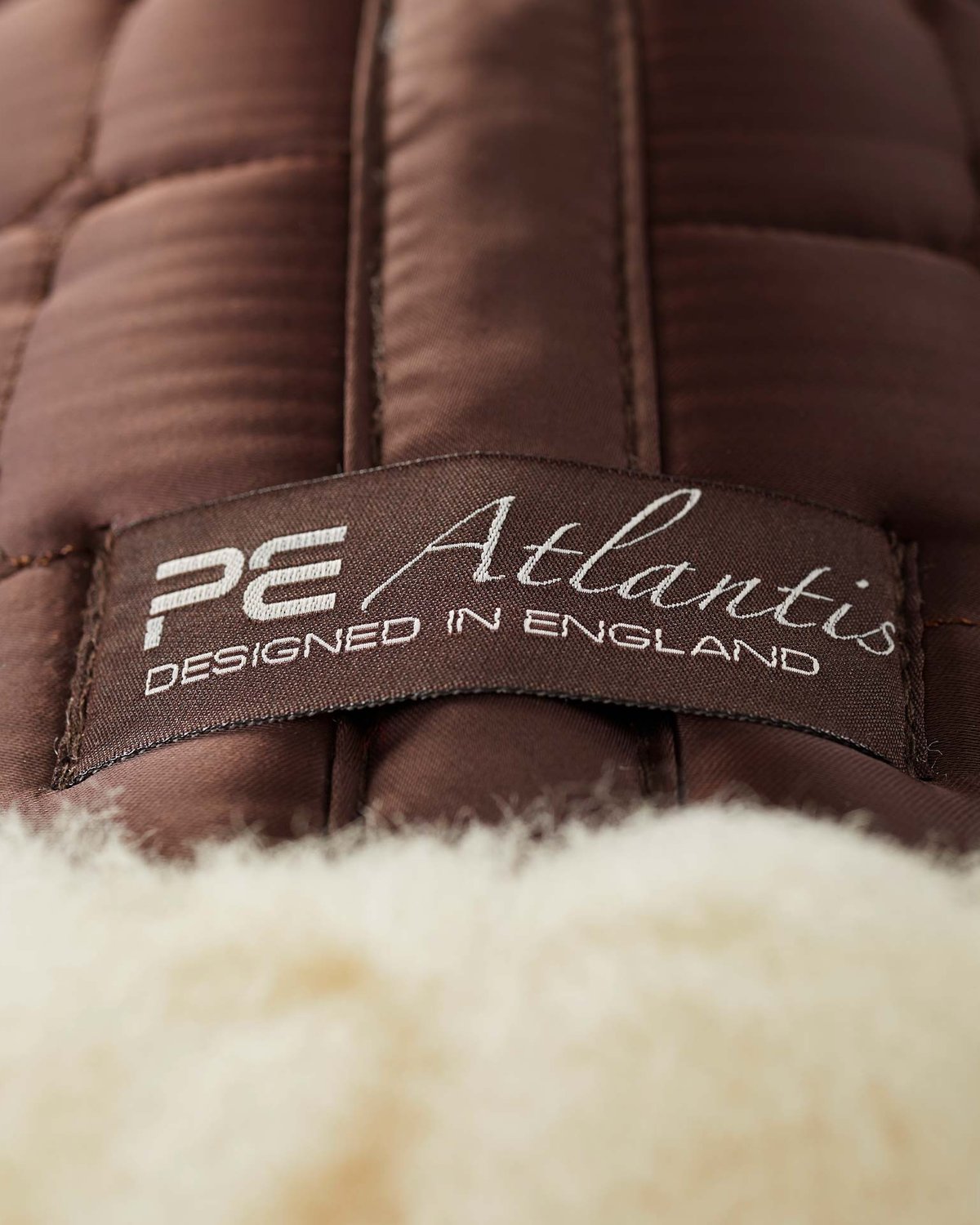 Premier Equine Atlantis Brown Wool Saddle Pad - Designed in England