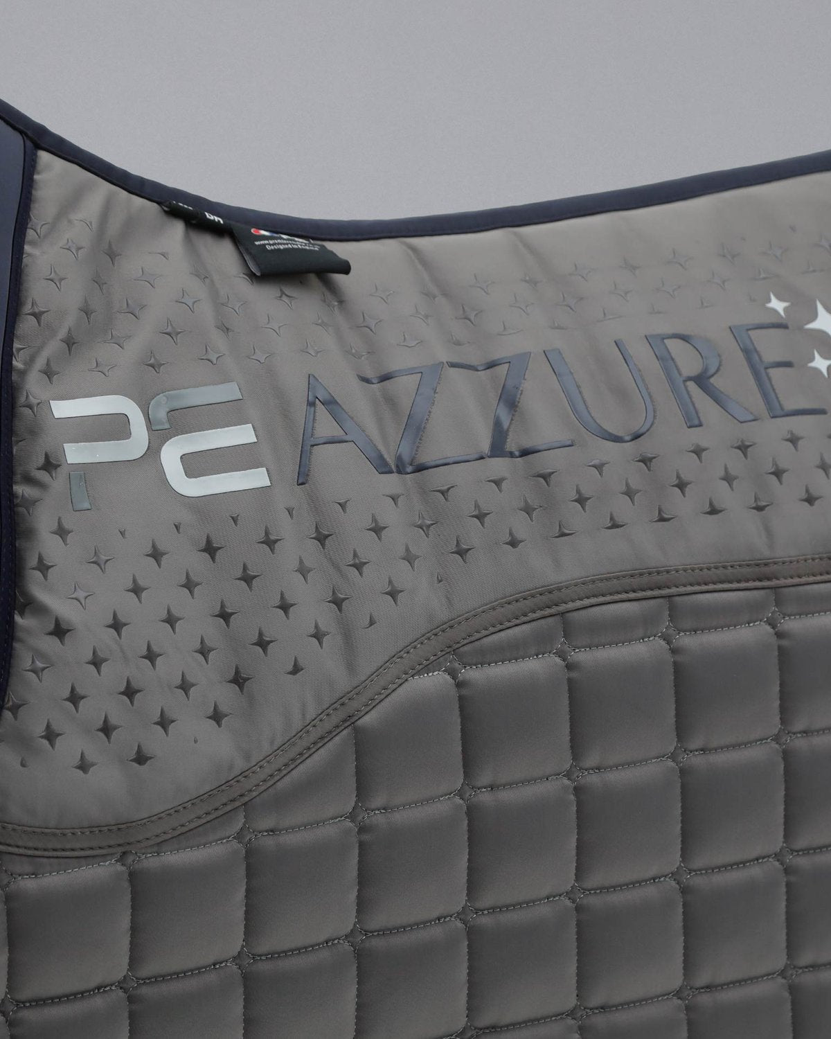 Premier Equine Azzure Grey Dressage Saddle Pad: Anti-Slip, Satin Finish, Comfortable Horse Tack