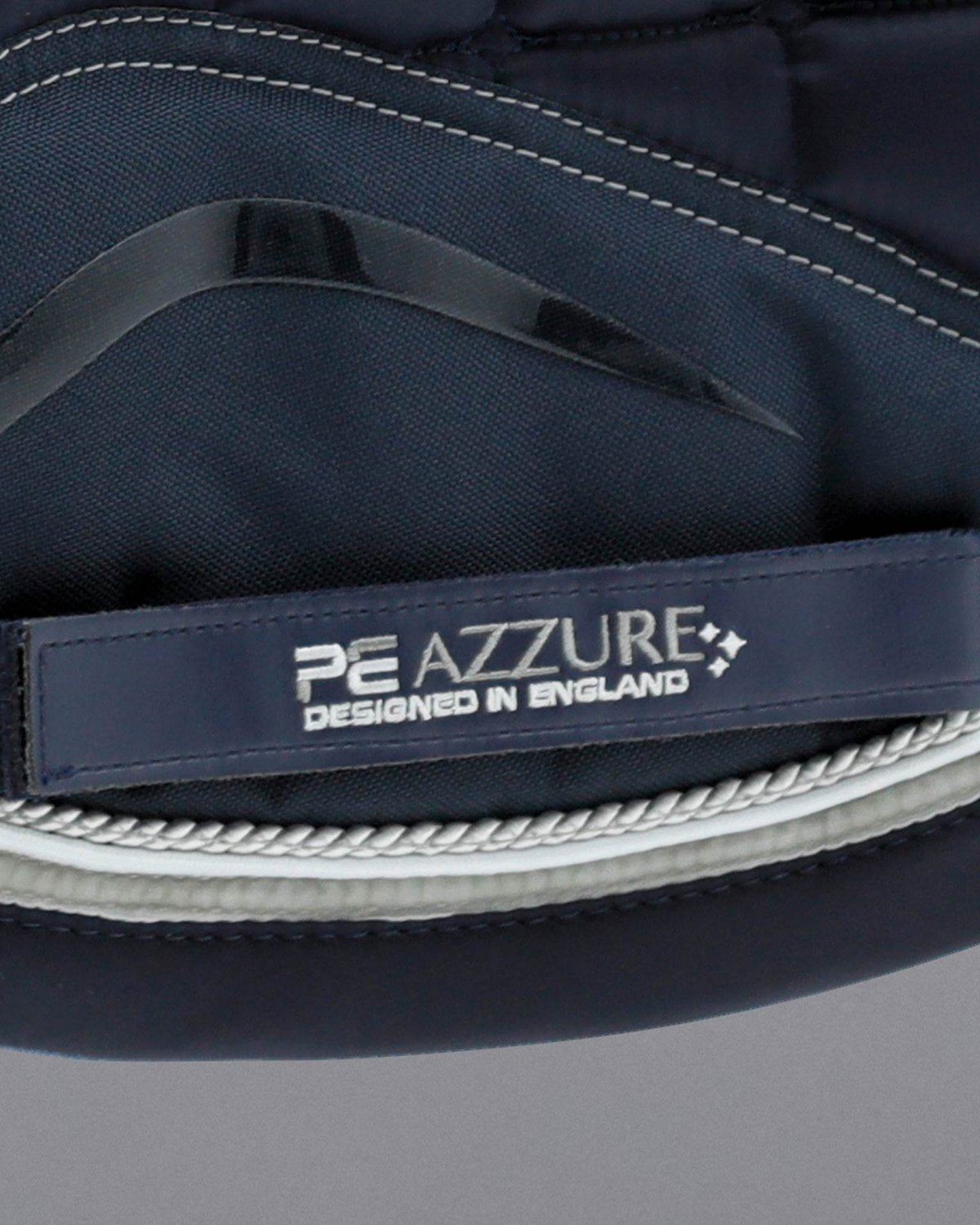 Premier Equine Azzure Anti-Slip Satin Dressage Saddle Pad - Navy. Equestrian horse riding equipment.