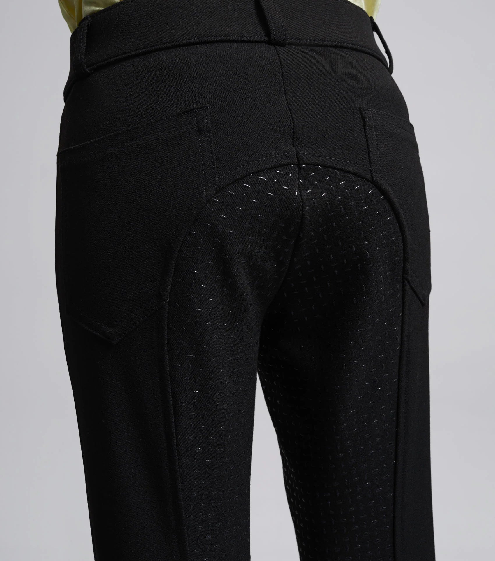 PREMIER EQUINE Brava Girls Riding Breeches - Black Full Seat Gel Breeches by Equiflair