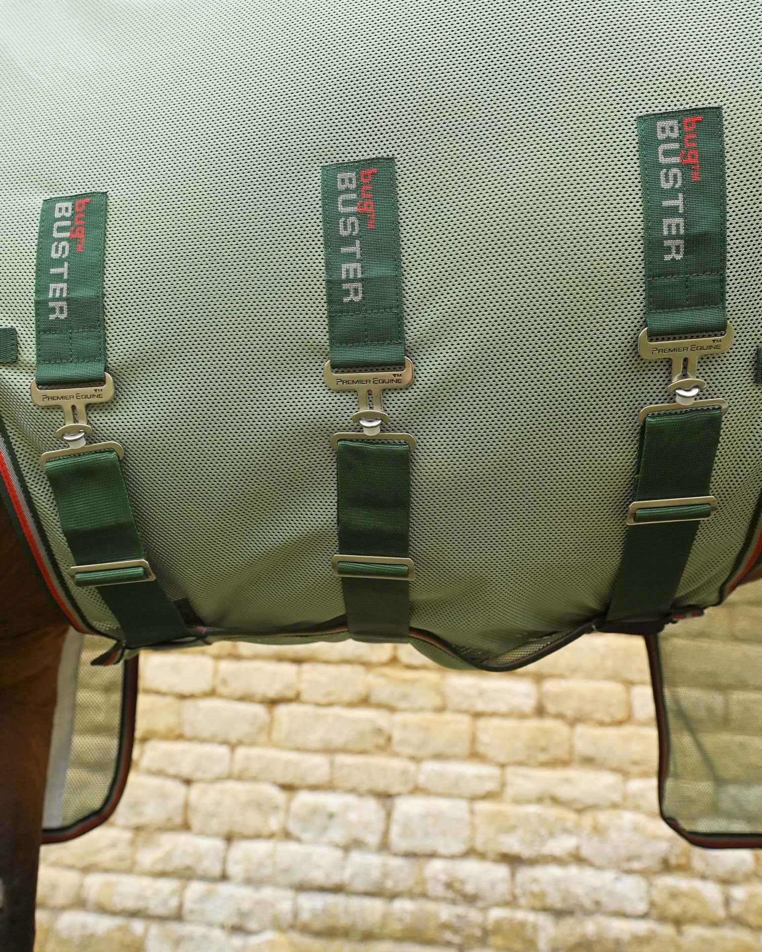 Premier Equine Bug Buster Fly Rug with Detachable Neck and Belly Flap Mint Green