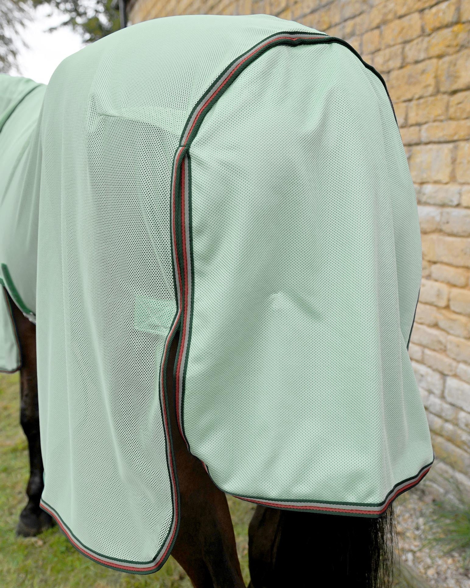 Premier Equine Bug Buster Fly Rug with Detachable Neck and Belly Flap Mint Green