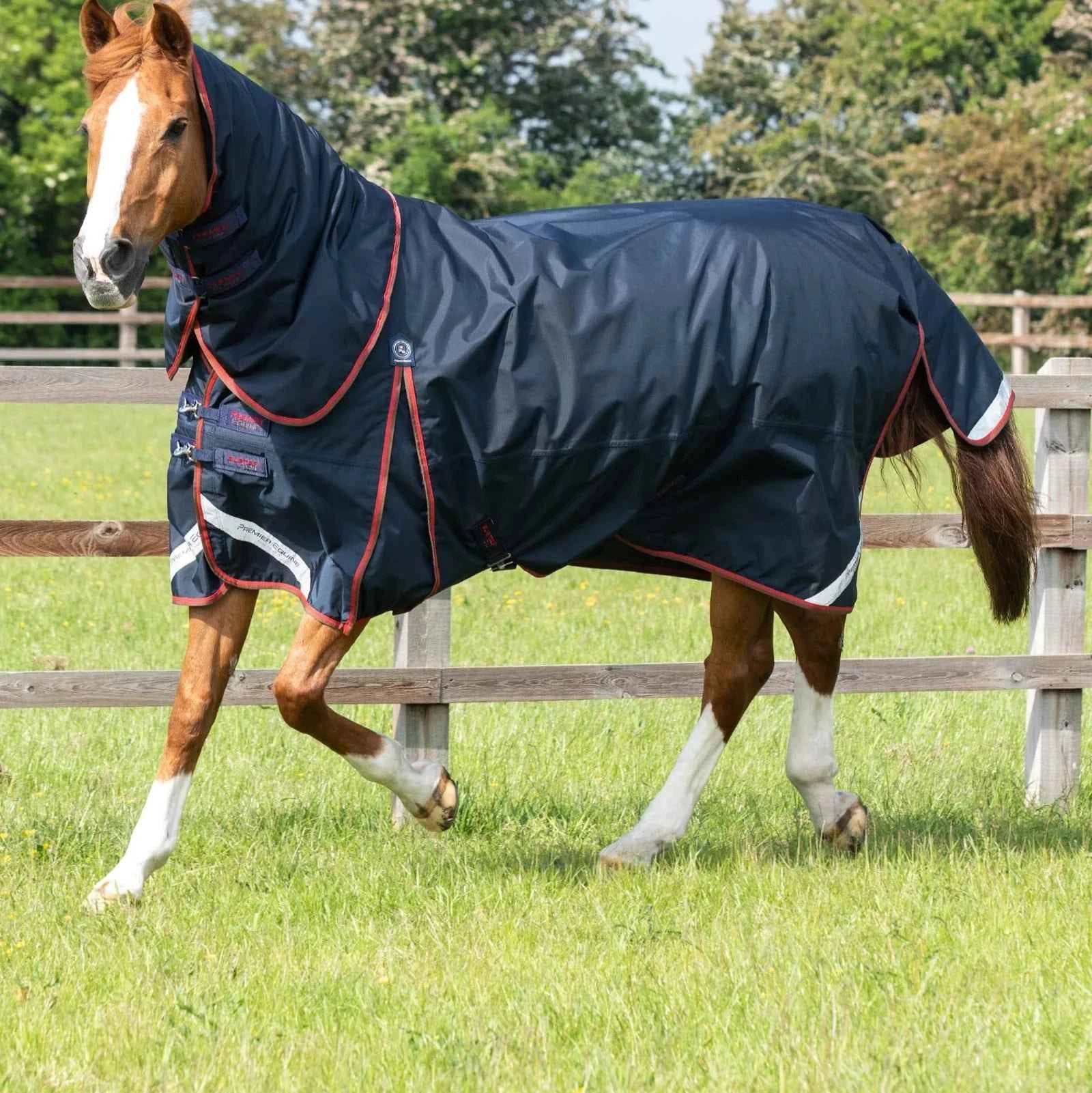 Premier Equine Buster 150g Turnout Rug with Classic Neck Cover Navy