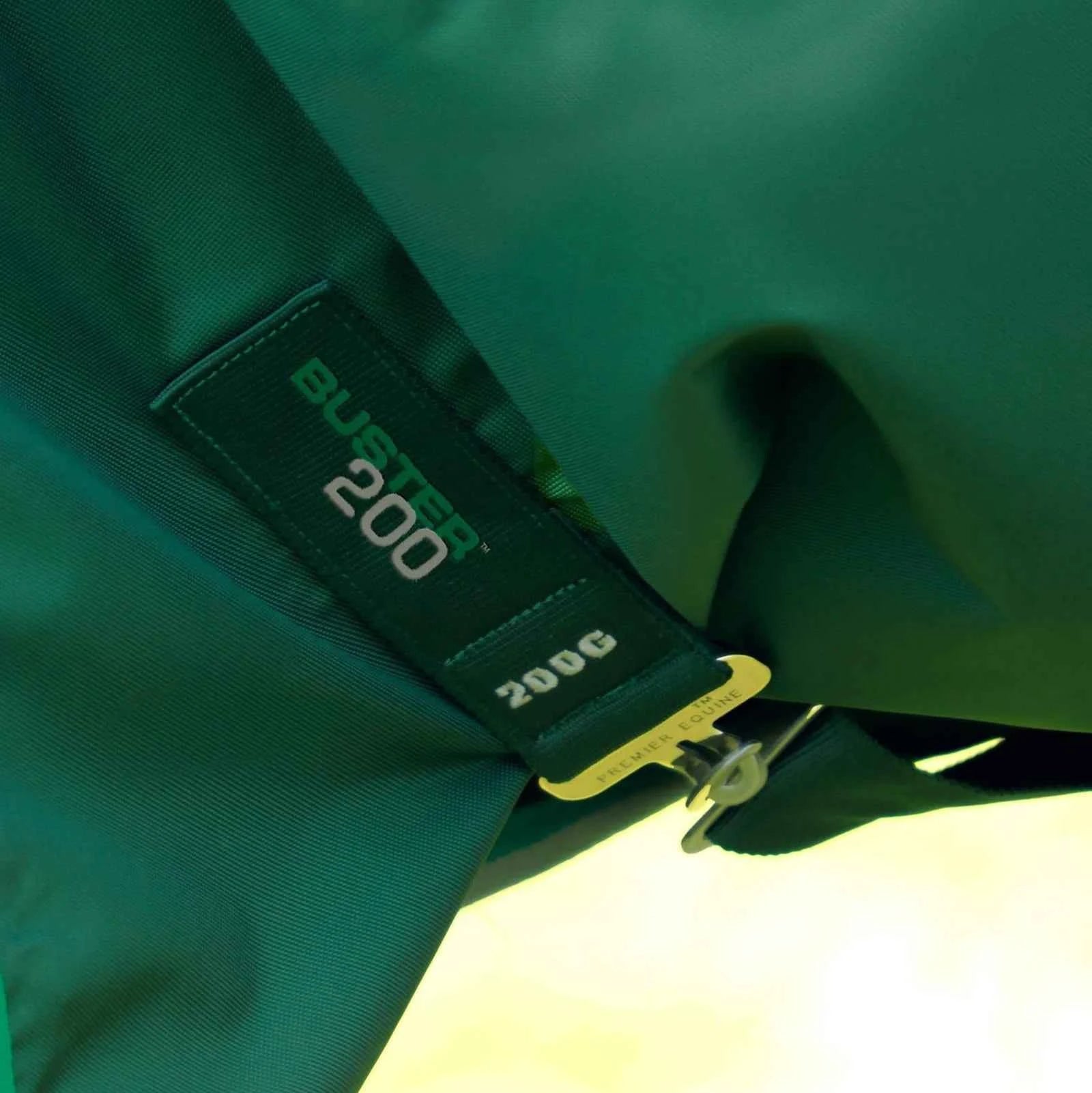 Premier Equine Buster 200g Turnout Rug with Snug-Fit Neck Cover Green