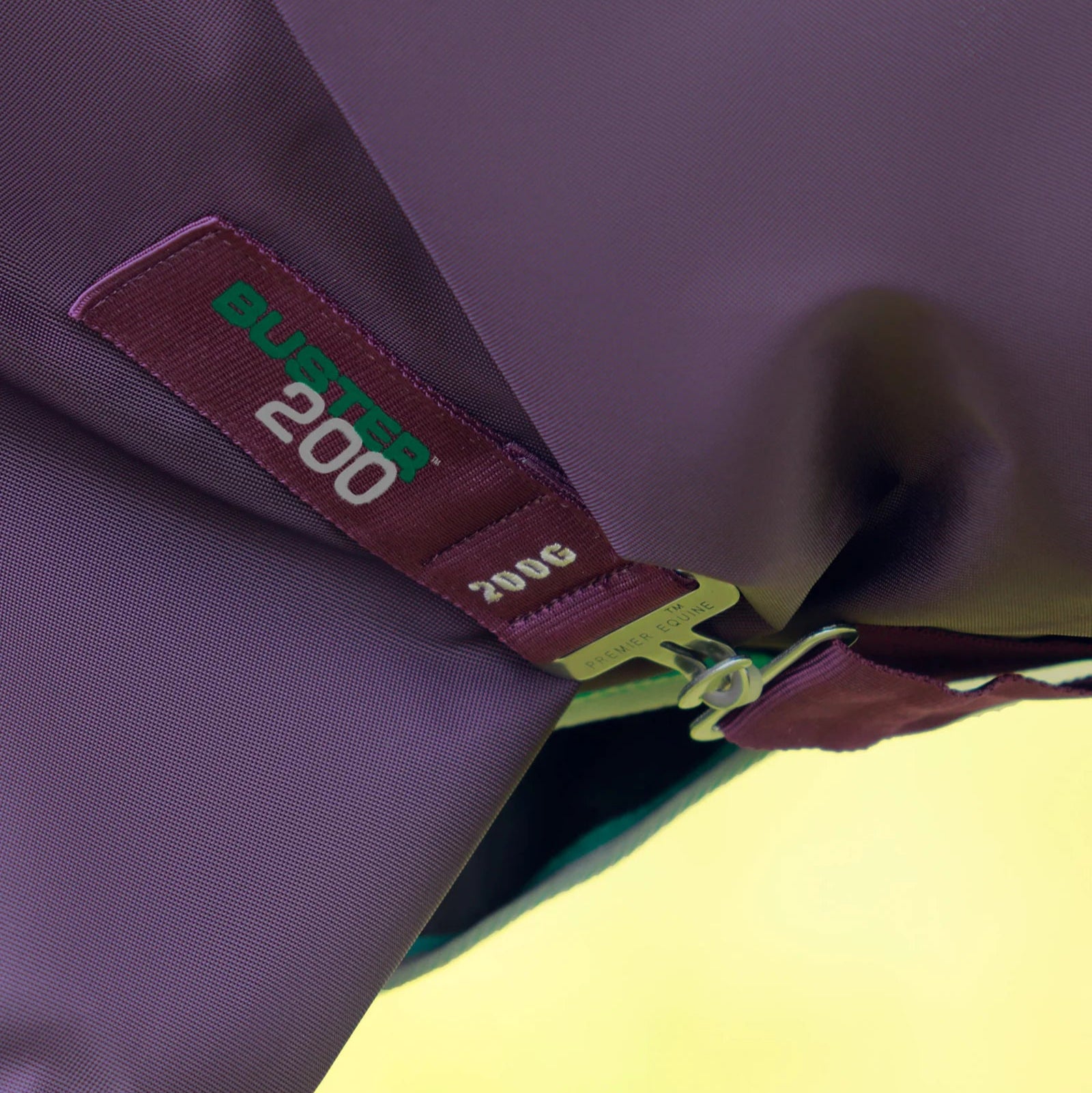 Premier Equine Buster 200g Turnout Rug with Snug-Fit Neck Cover Purple