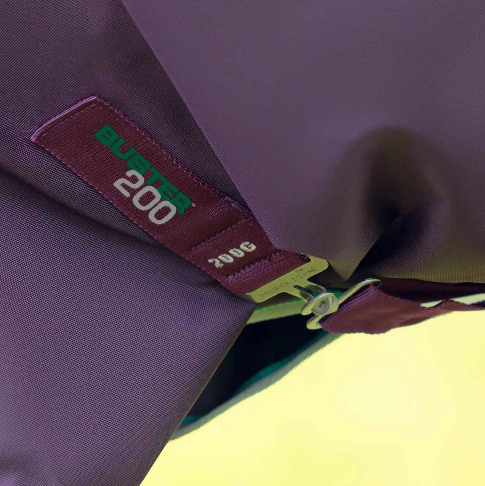 Premier Equine Buster 200g Turnout Rug with Snug-Fit Neck Cover Purple