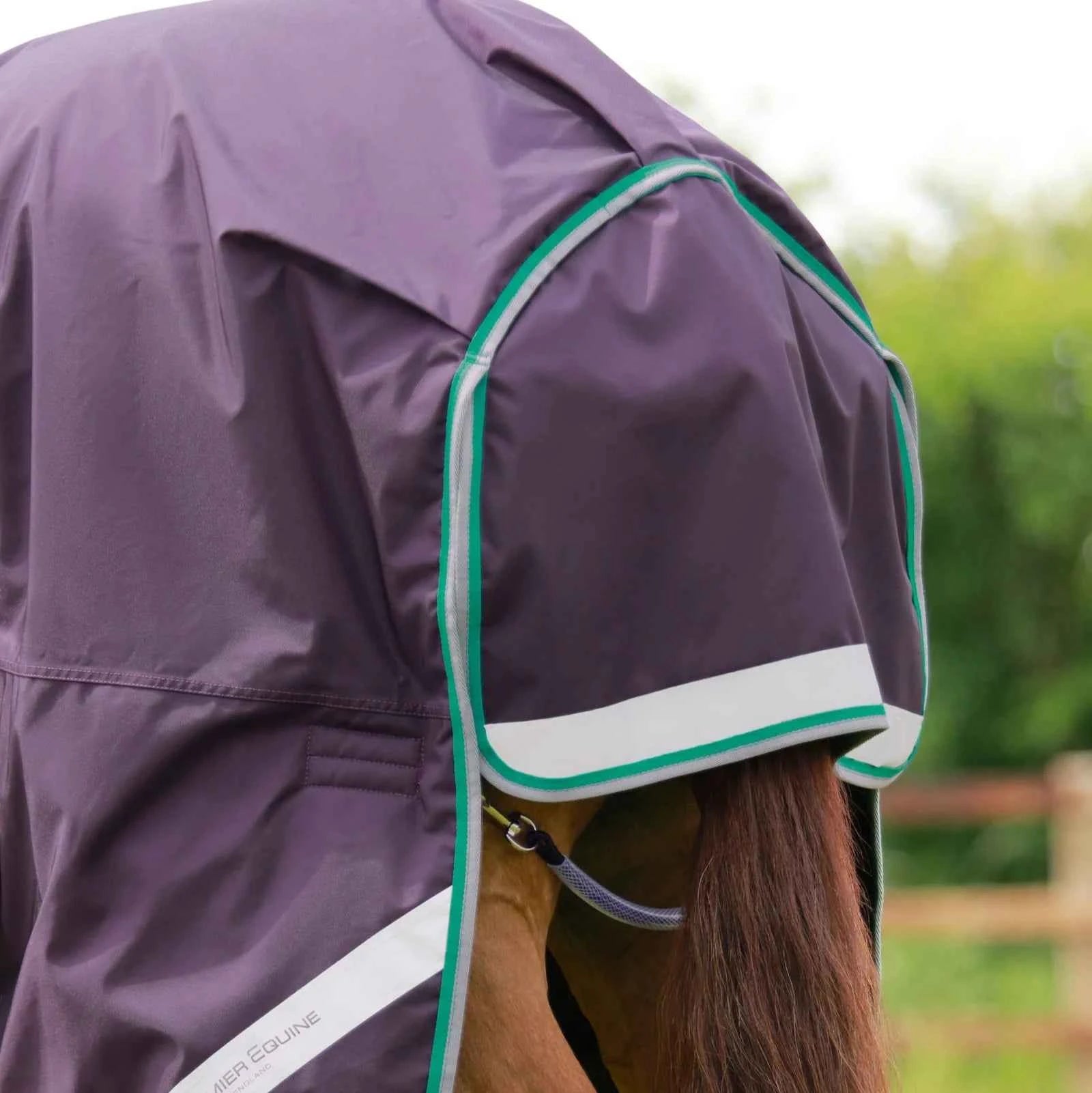 Premier Equine Buster 200g Turnout Rug with Snug-Fit Neck Cover Purple