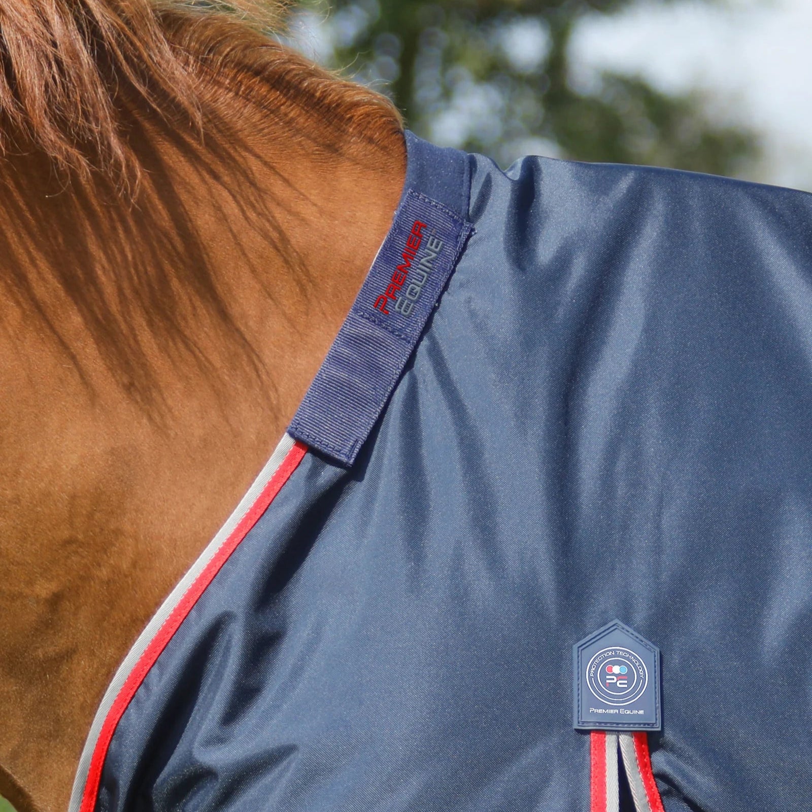 Premier Equine Buster 50g Turnout Rug with Snug-Fit Neck Cover Navy