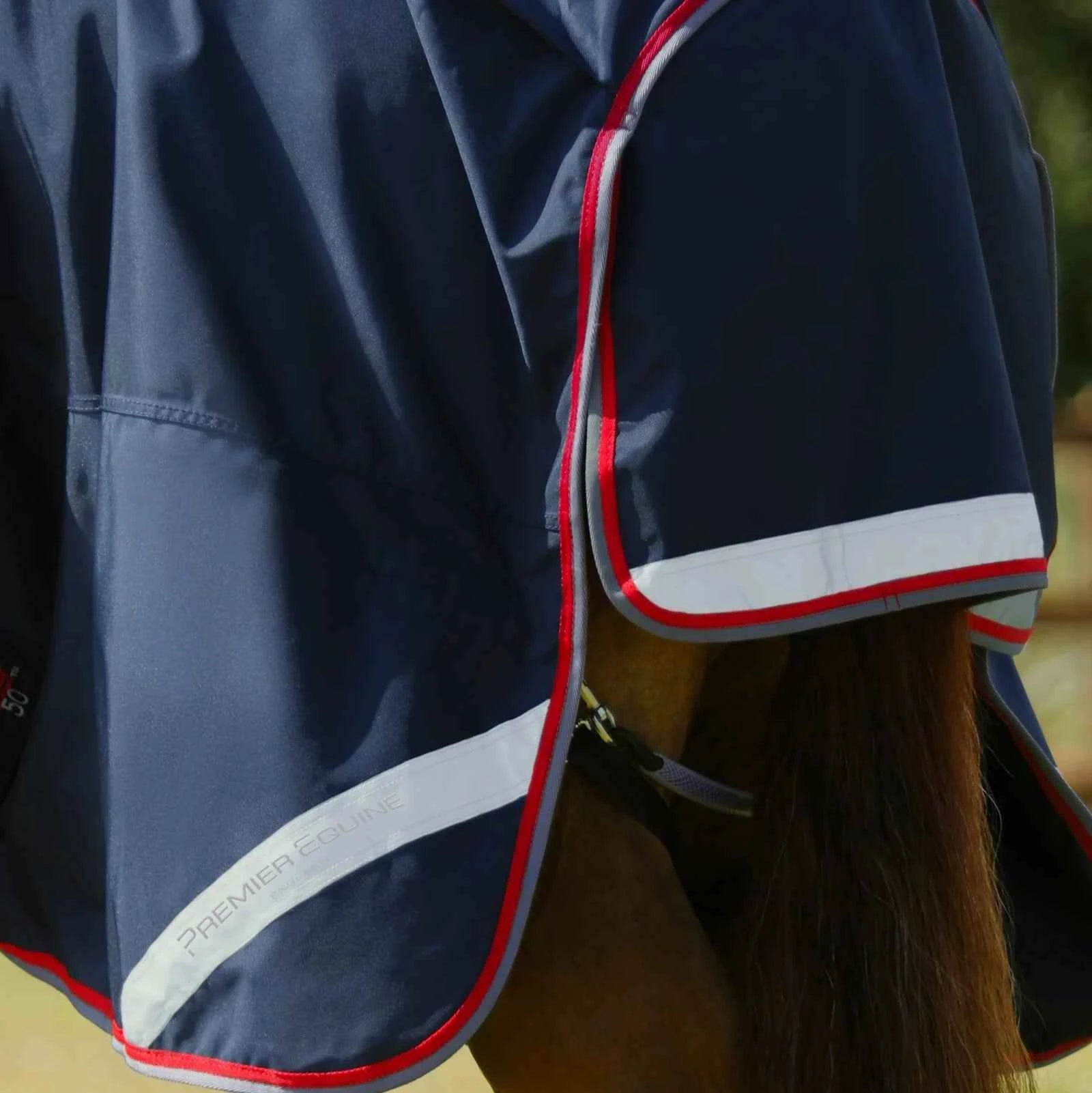 Premier Equine Buster 50g Turnout Rug with Snug-Fit Neck Cover Navy