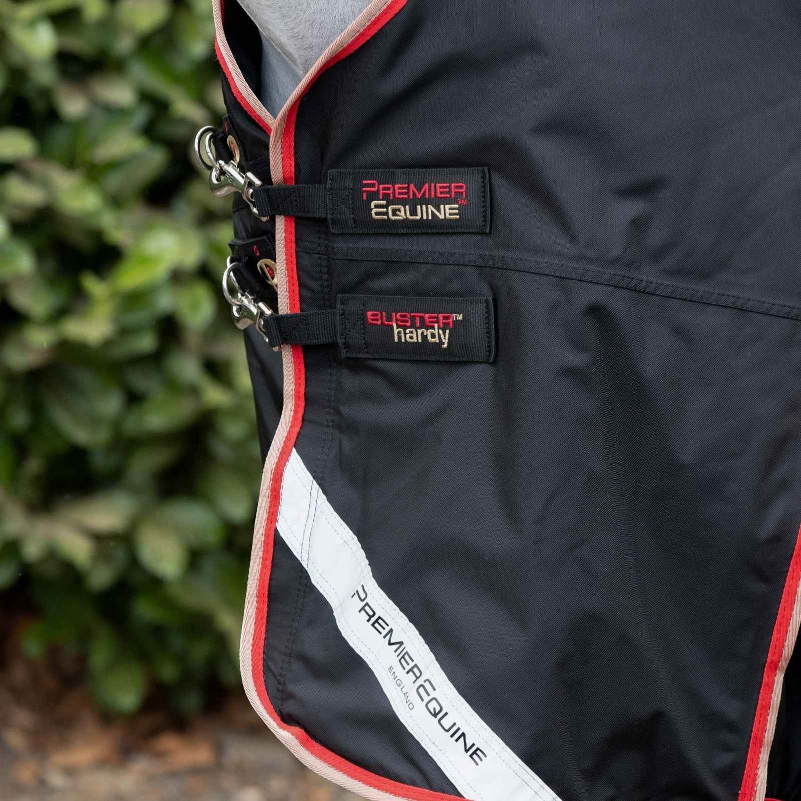 Premier Equine Buster Hardy 100g Half Neck Turnout Rug Black