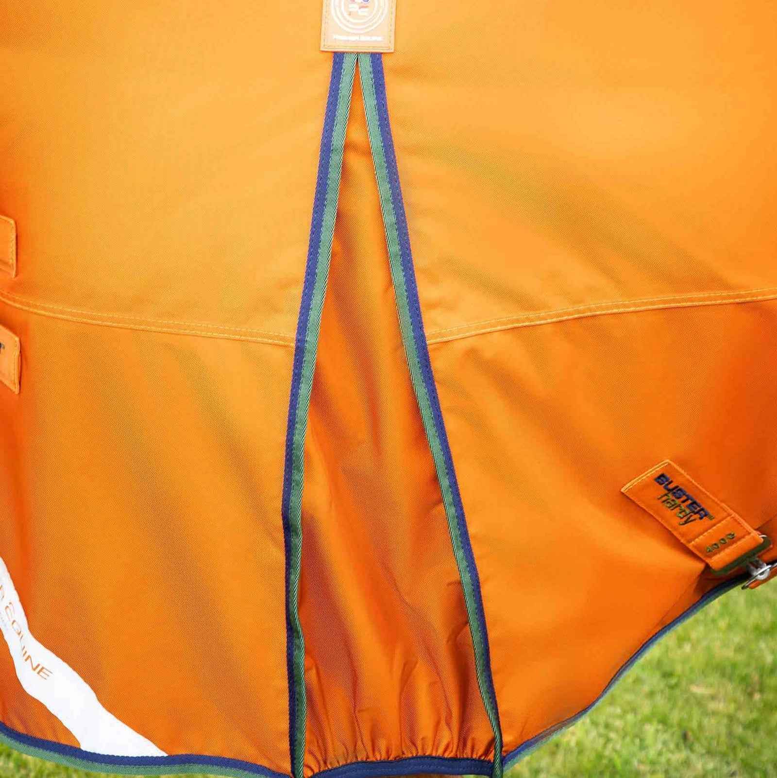 Premier Equine Buster Hardy 400g Half Neck Turnout Rug Burnt Orange