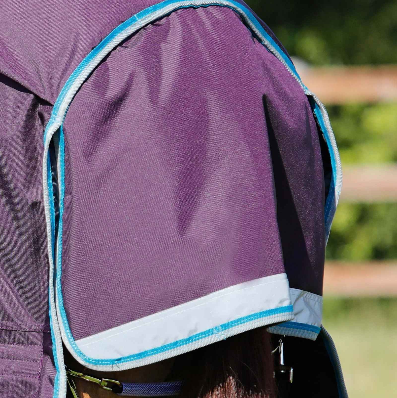 Premier Equine Buster Storm 100g Combo Turnout Rug with Snug-Fit Neck Purple