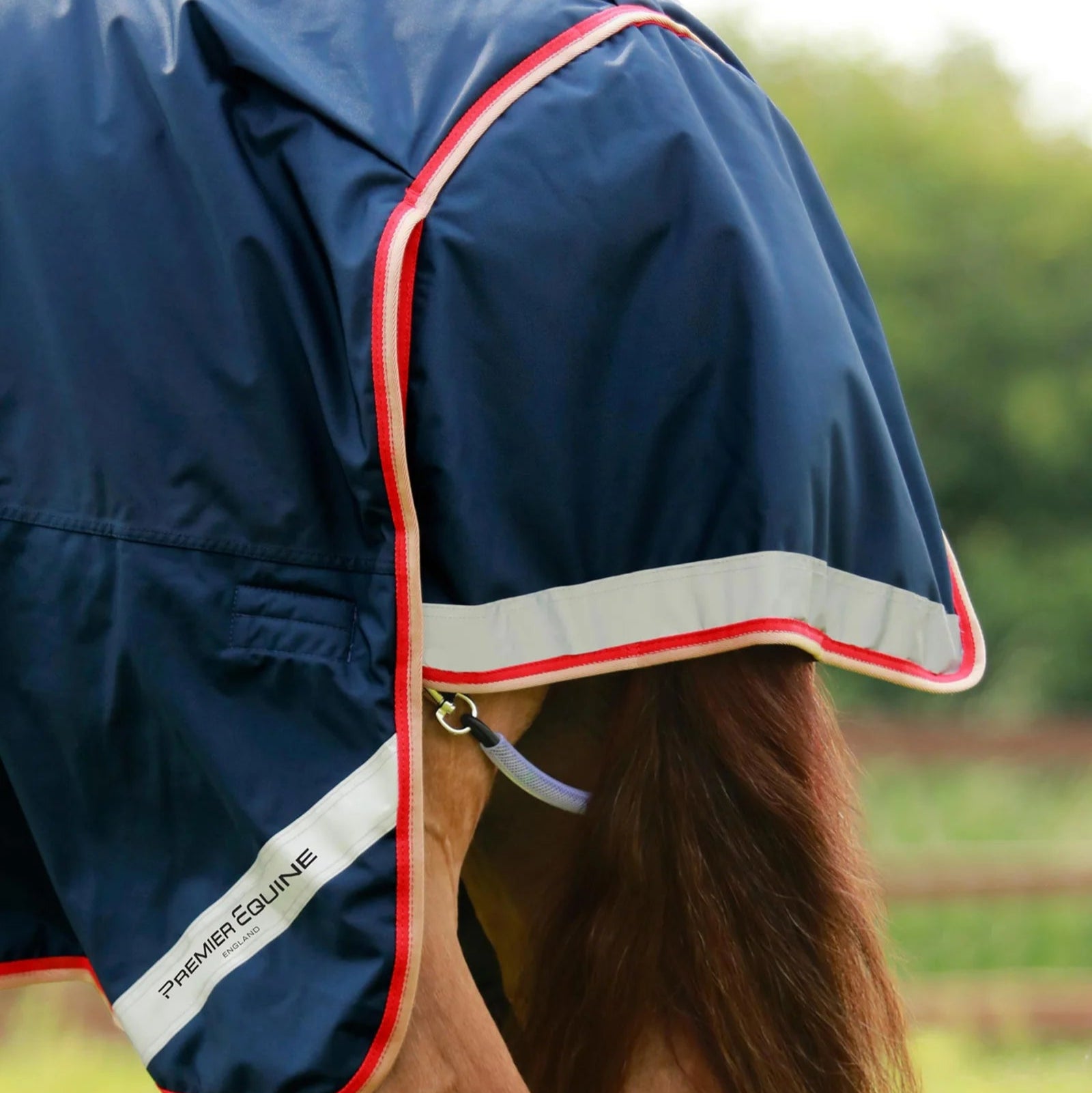 Premier Equine Buster Storm 200g Combo Turnout Rug with Snug-Fit Neck Navy