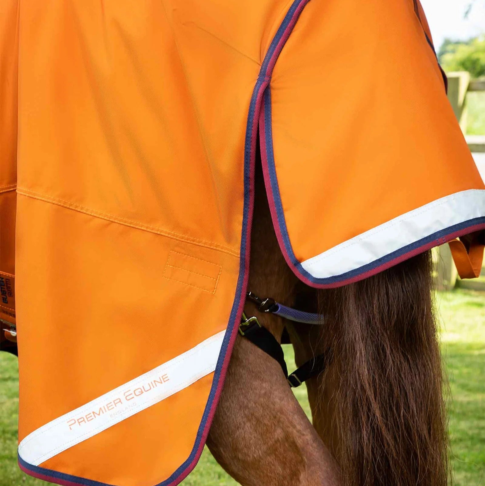 Premier Equine Buster Storm 200g Combo Turnout Rug with Classic Neck Burnt Orange