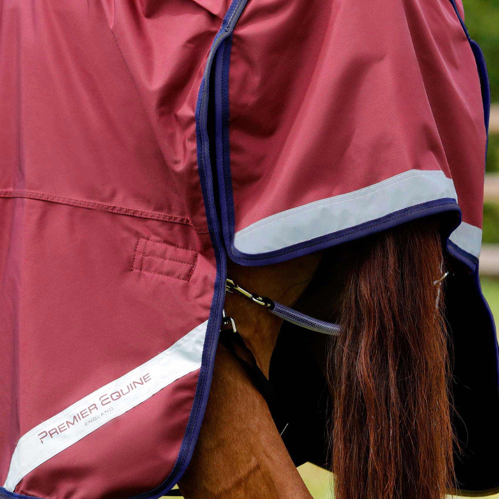 Premier Equine Buster Zero Original Turnout Rug Burgundy